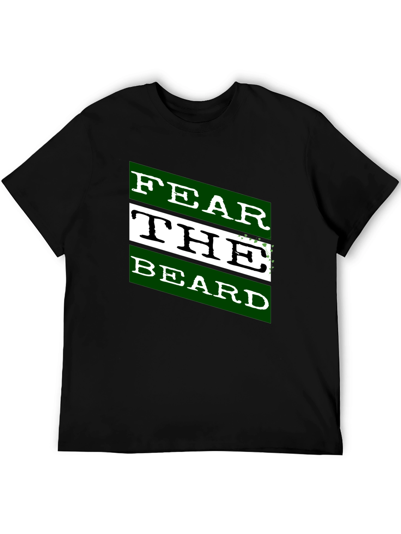 Fear the Beard Graphic Black T-Shirt