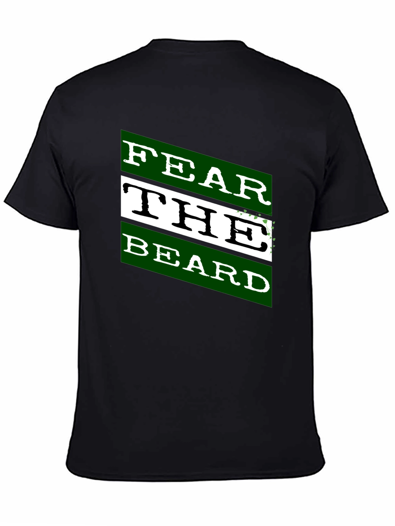 Fear the Beard Graphic Black T-Shirt