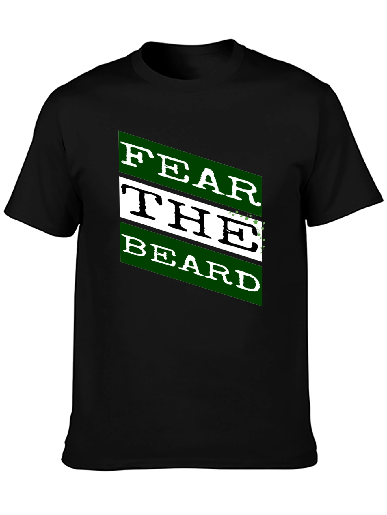 Fear the Beard Graphic Black T-Shirt