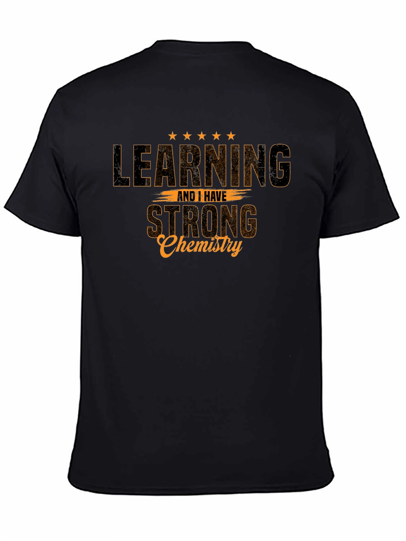 Learning Chemistry Graphic Tee - Black Cotton T-Shirt