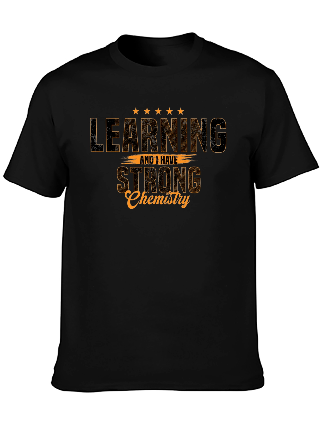 Learning Chemistry Graphic Tee - Black Cotton T-Shirt