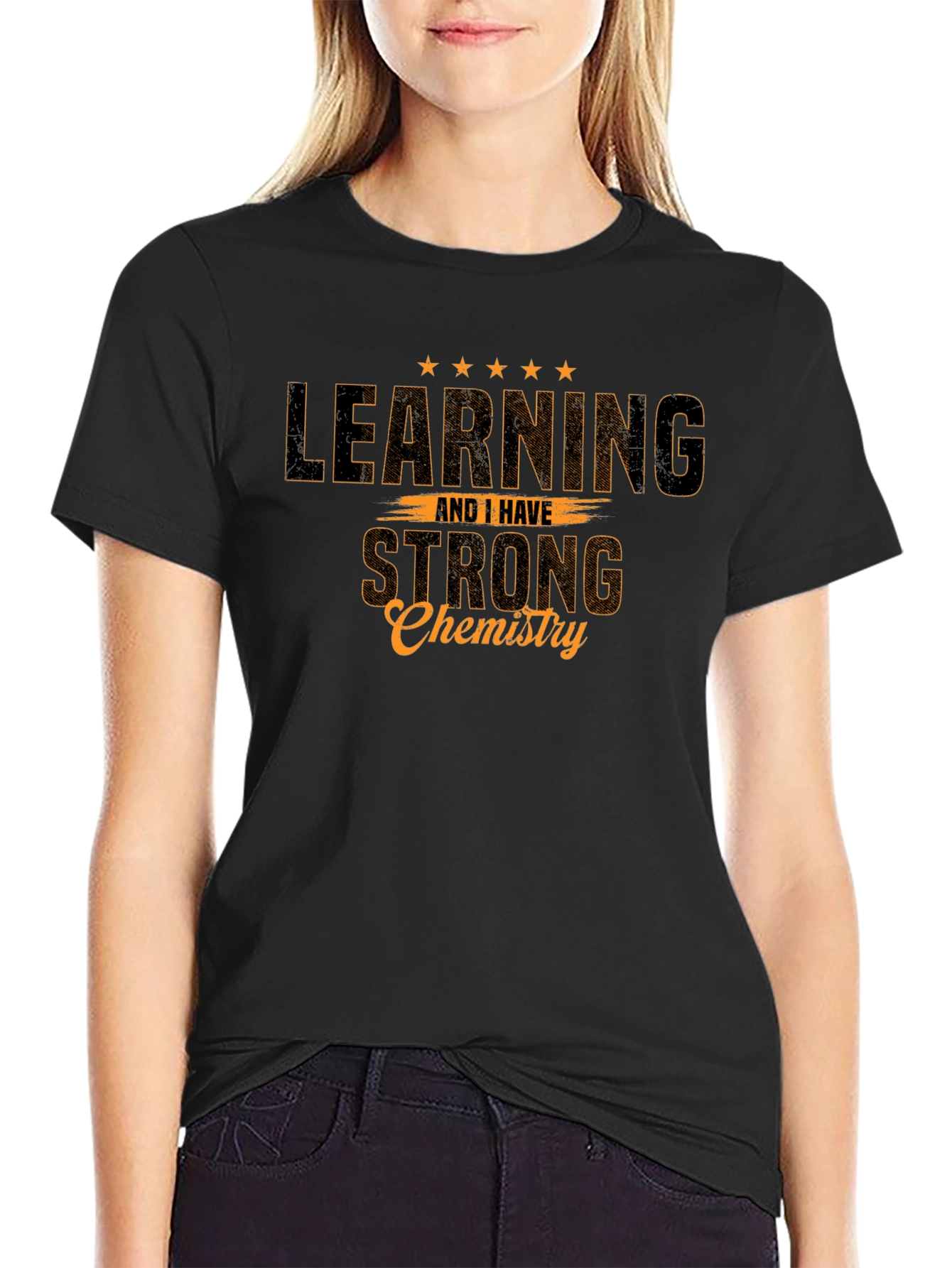 Learning Chemistry Graphic Tee - Black Cotton T-Shirt