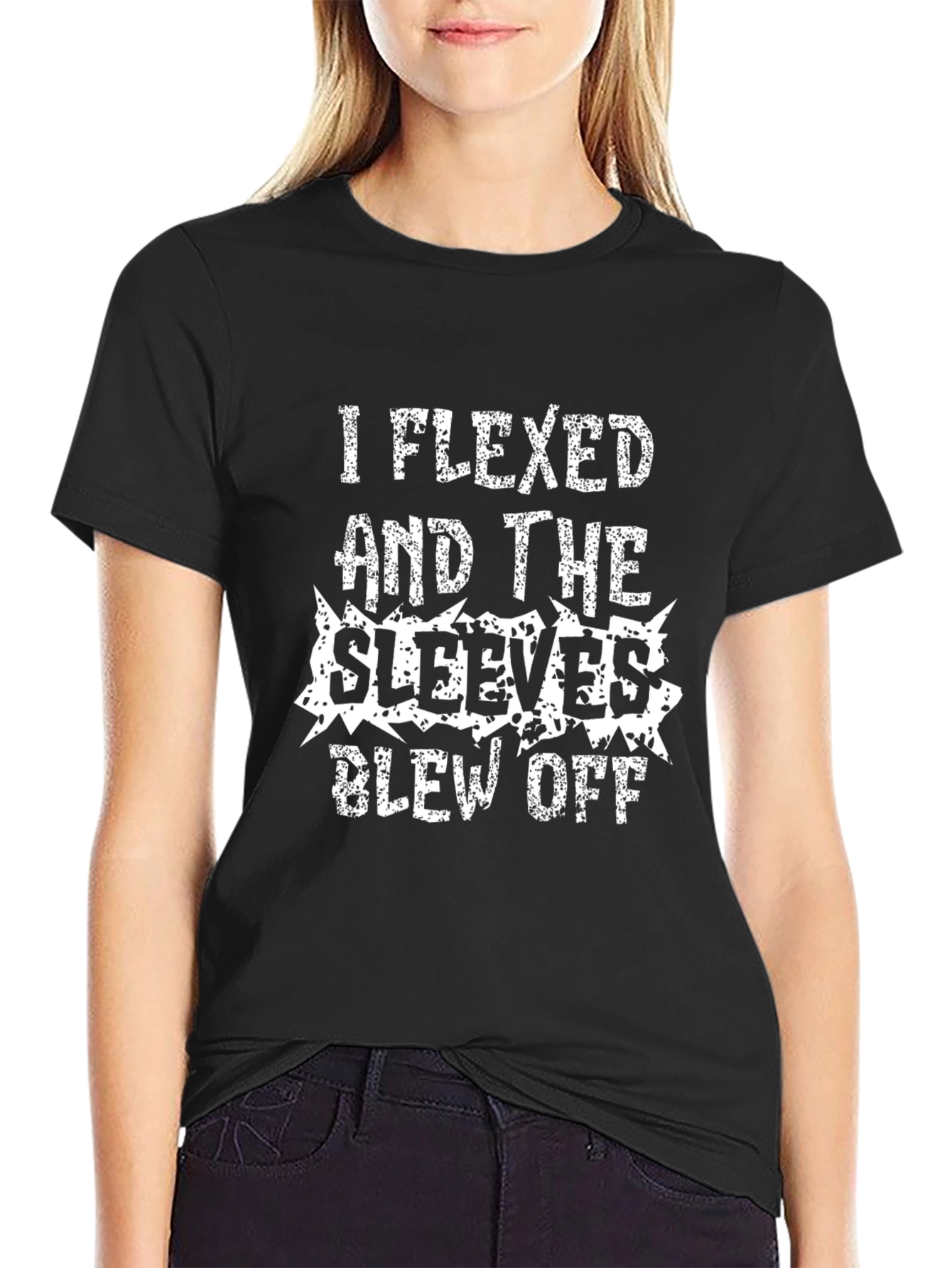I Flexed Sleeves Blew Off Graphic Tee