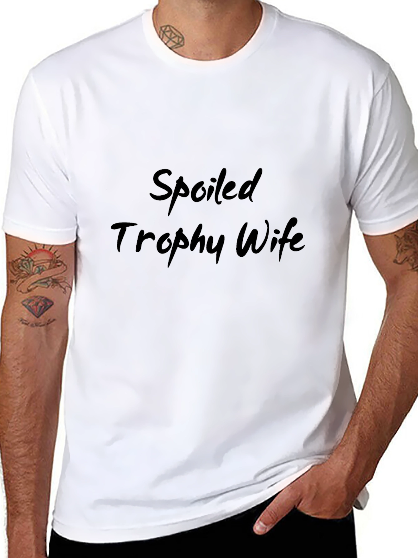 Spoiled Trophy Wife T-Shirt - Novelty Graphic Tee