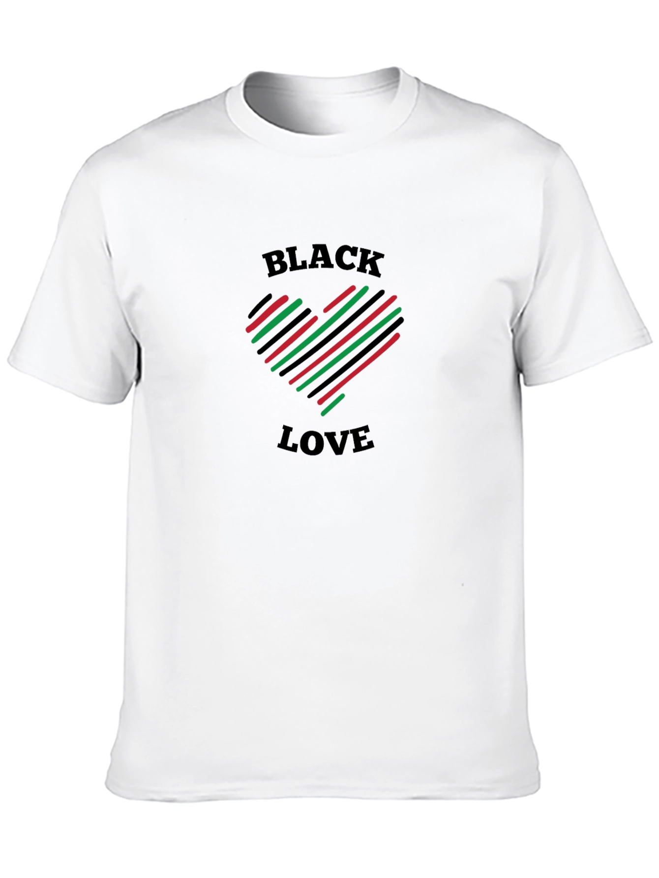Black Love Heart T-Shirt - Stylish and Comfortable