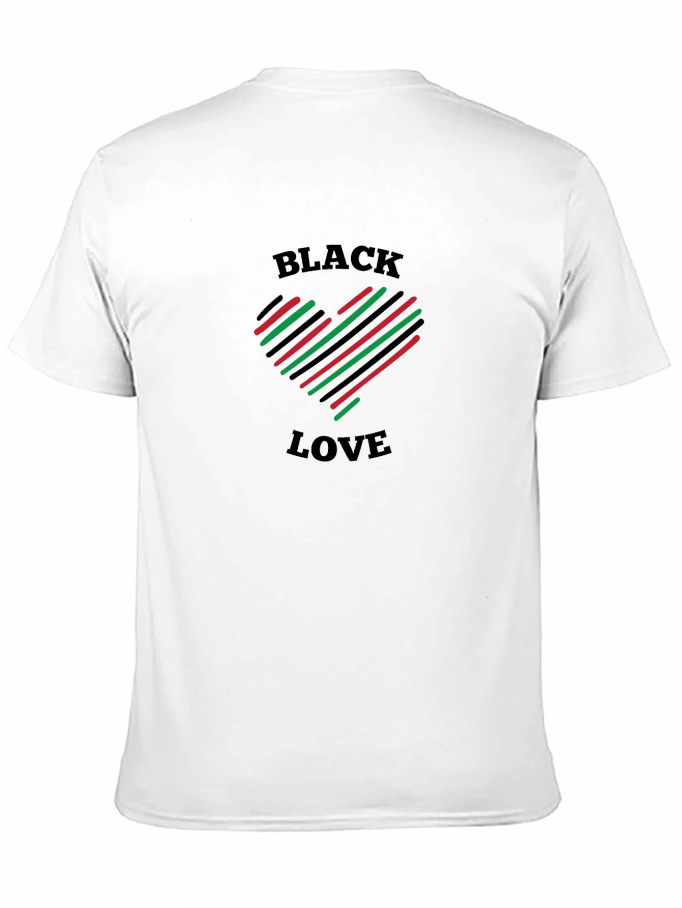 Black Love Heart T-Shirt - Stylish and Comfortable