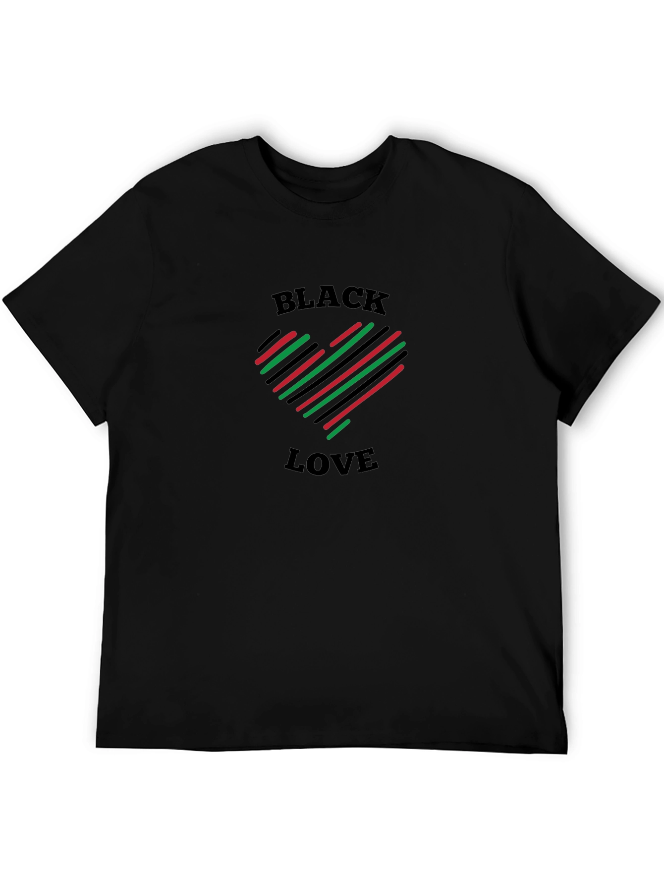 Black Love Heart T-Shirt - Stylish and Comfortable