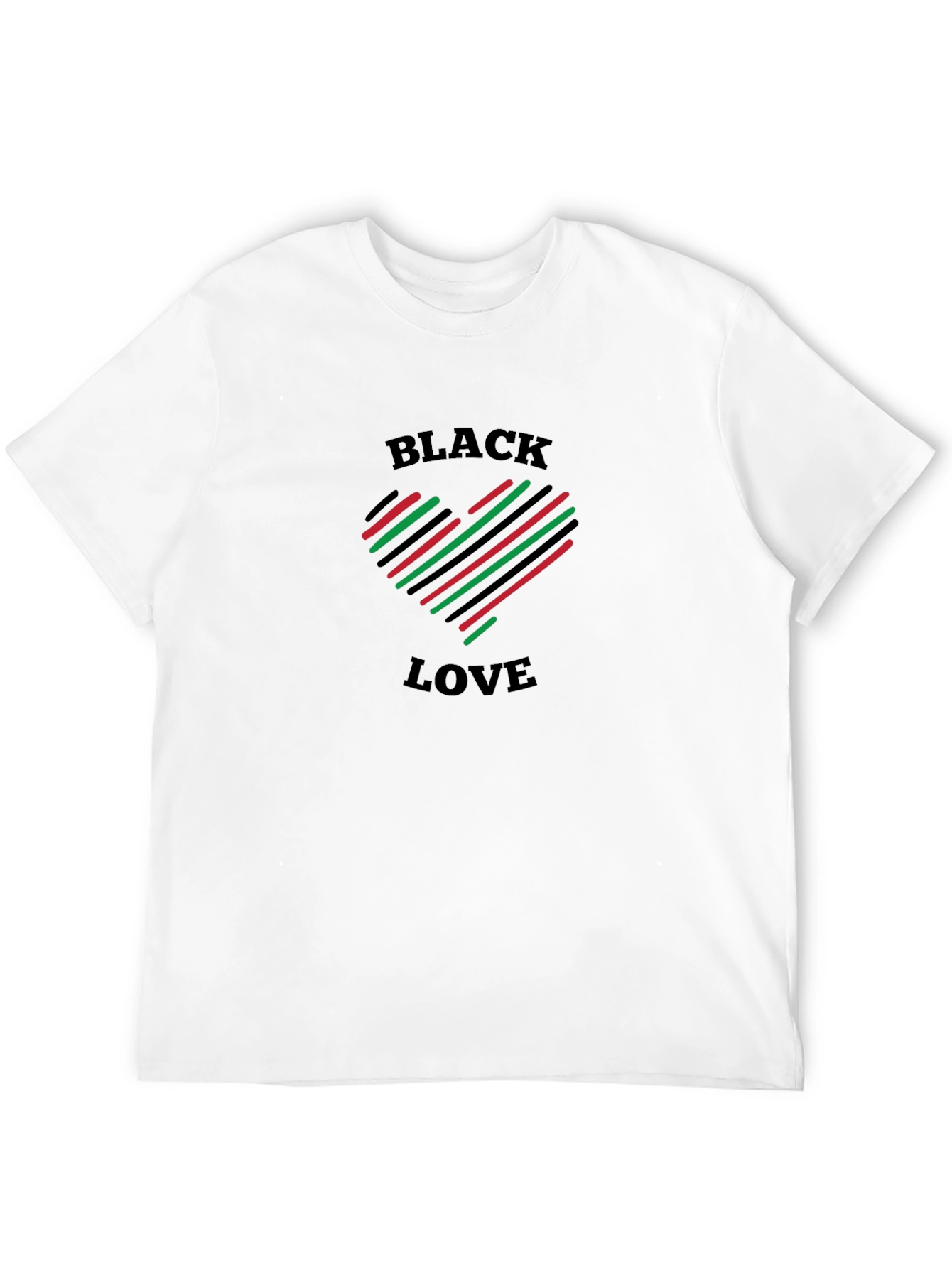 Black Love Heart T-Shirt - Stylish and Comfortable