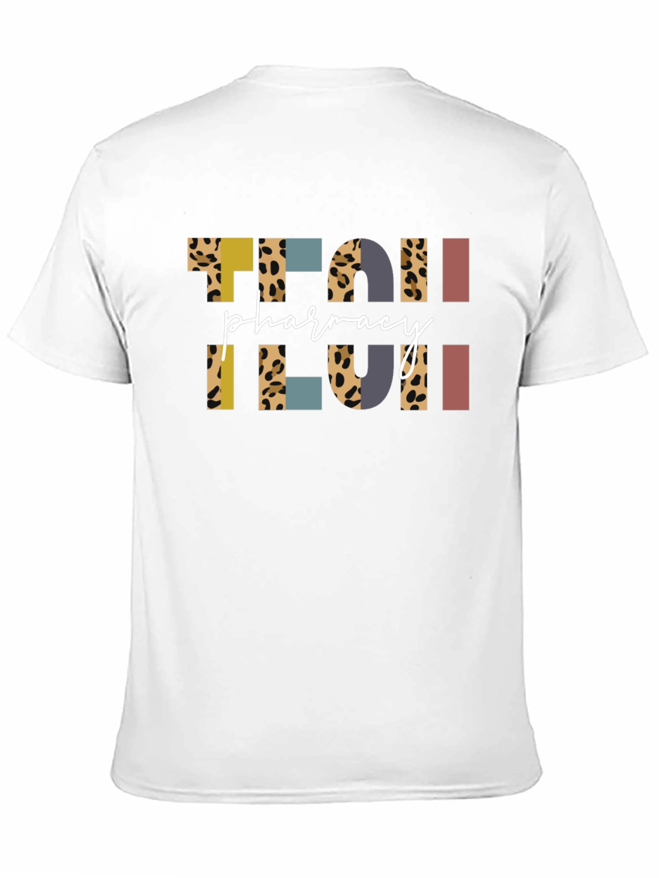 Pharmacy Tech Leopard Print Black T-Shirt