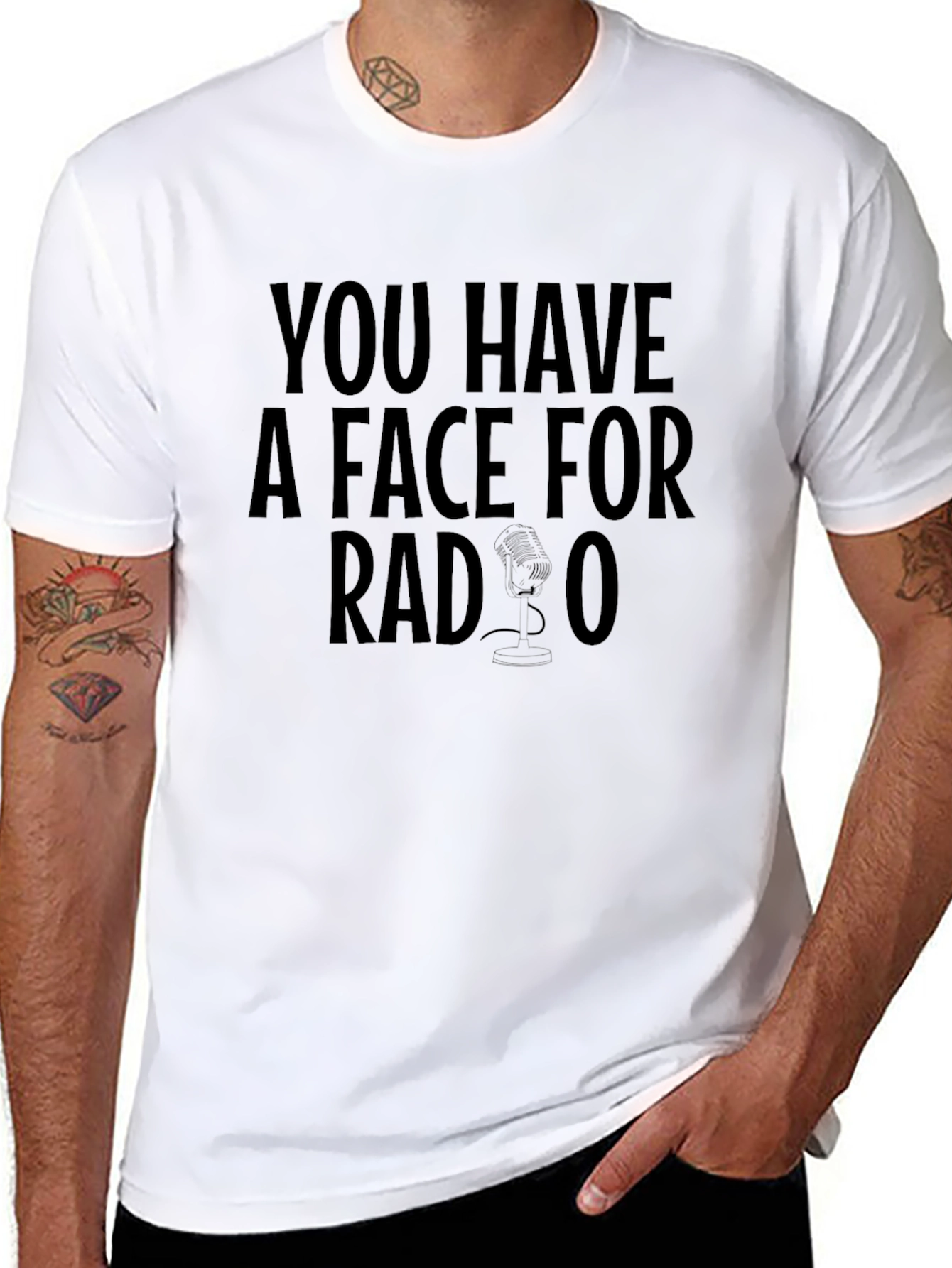 Face for Radio T-Shirt Funny Graphic Tee