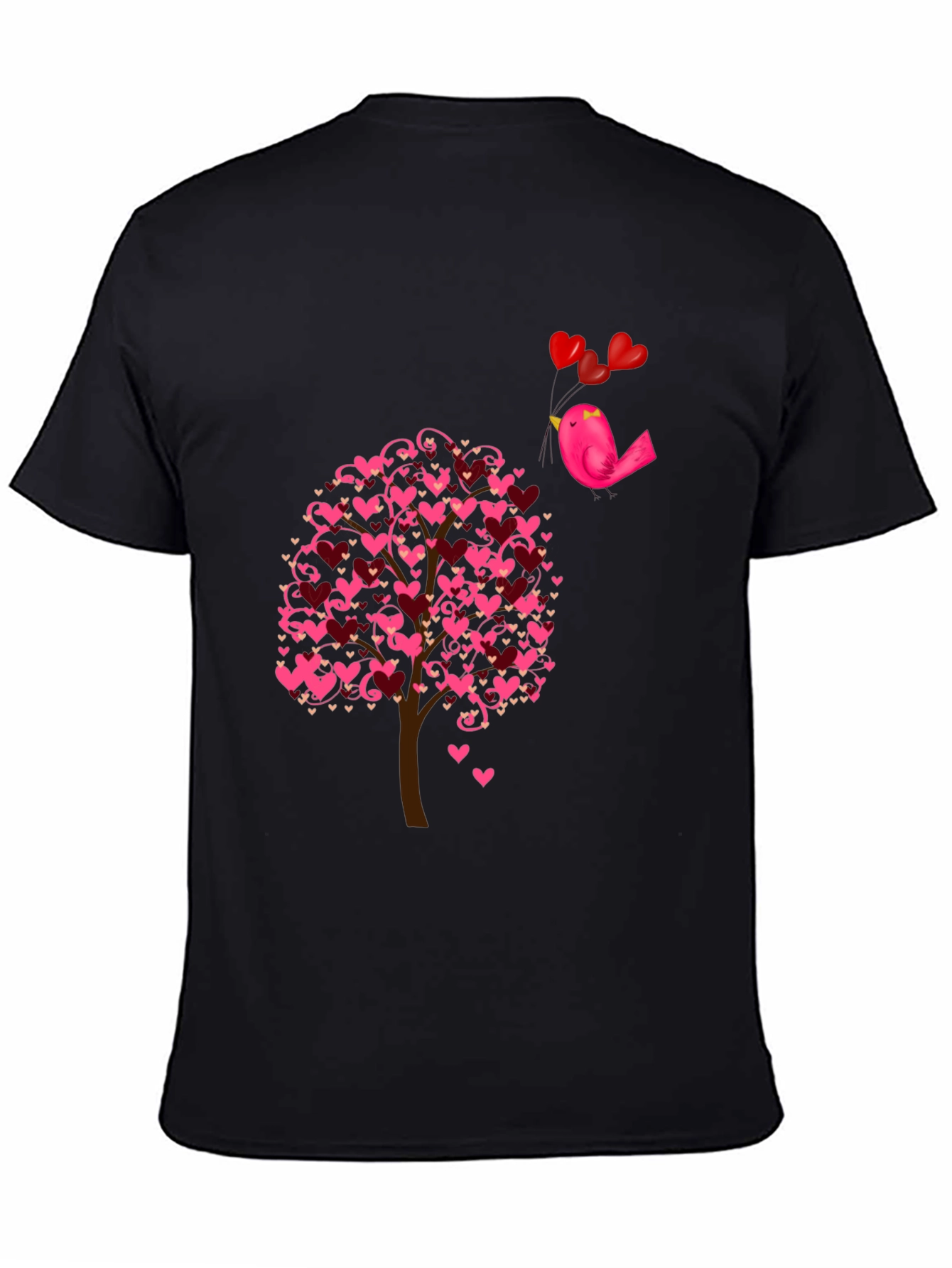Love Tree Bird T-Shirt - Romantic Design