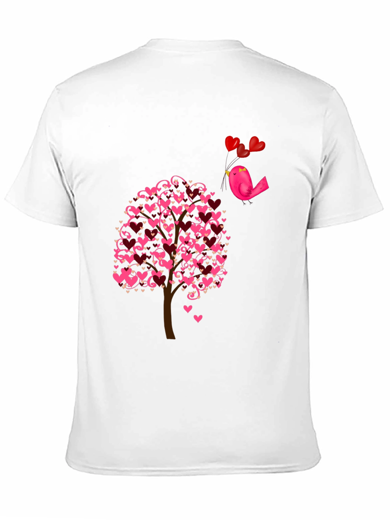 Love Tree Bird T-Shirt - Romantic Design