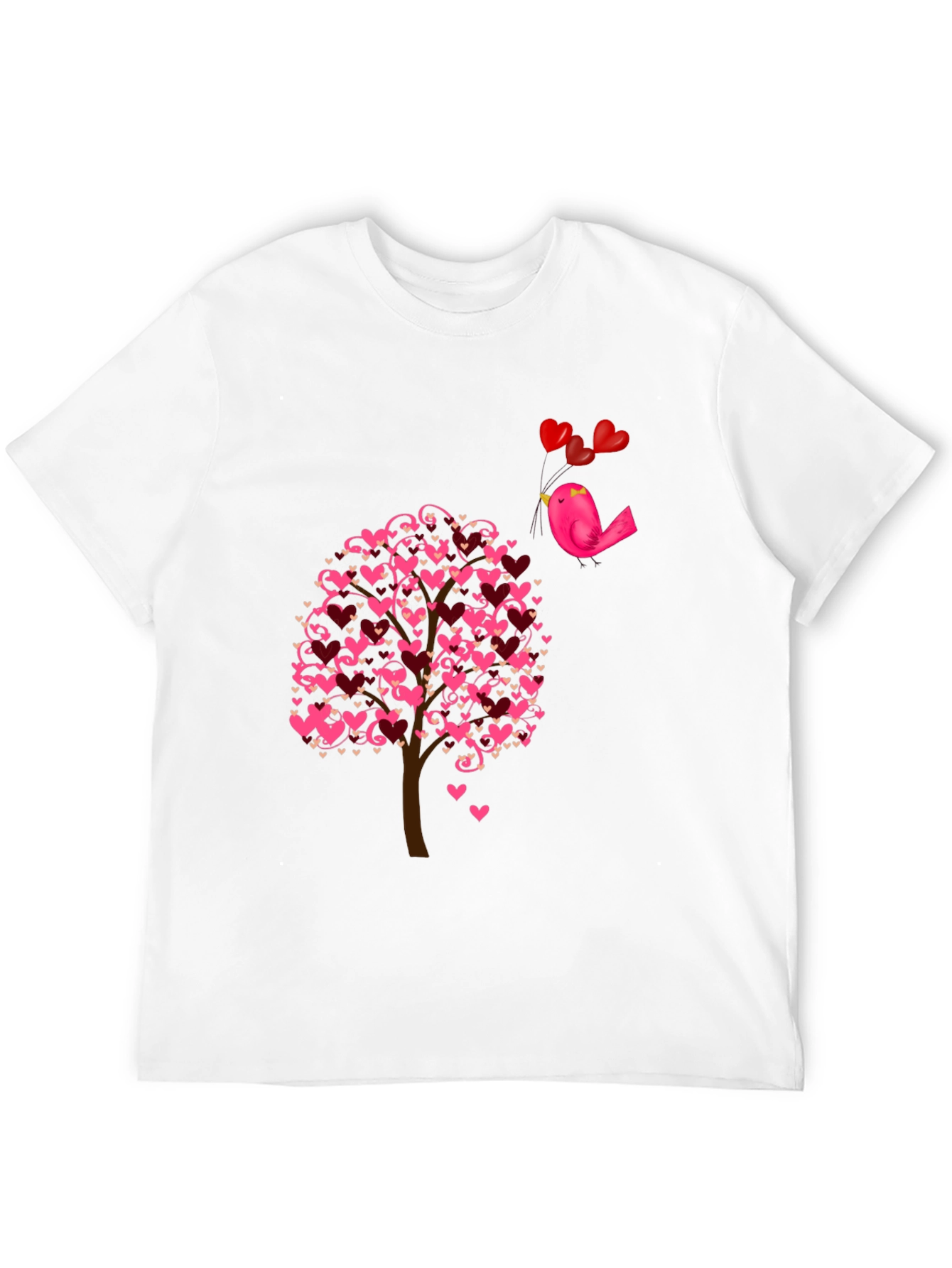 Love Tree Bird T-Shirt - Romantic Design