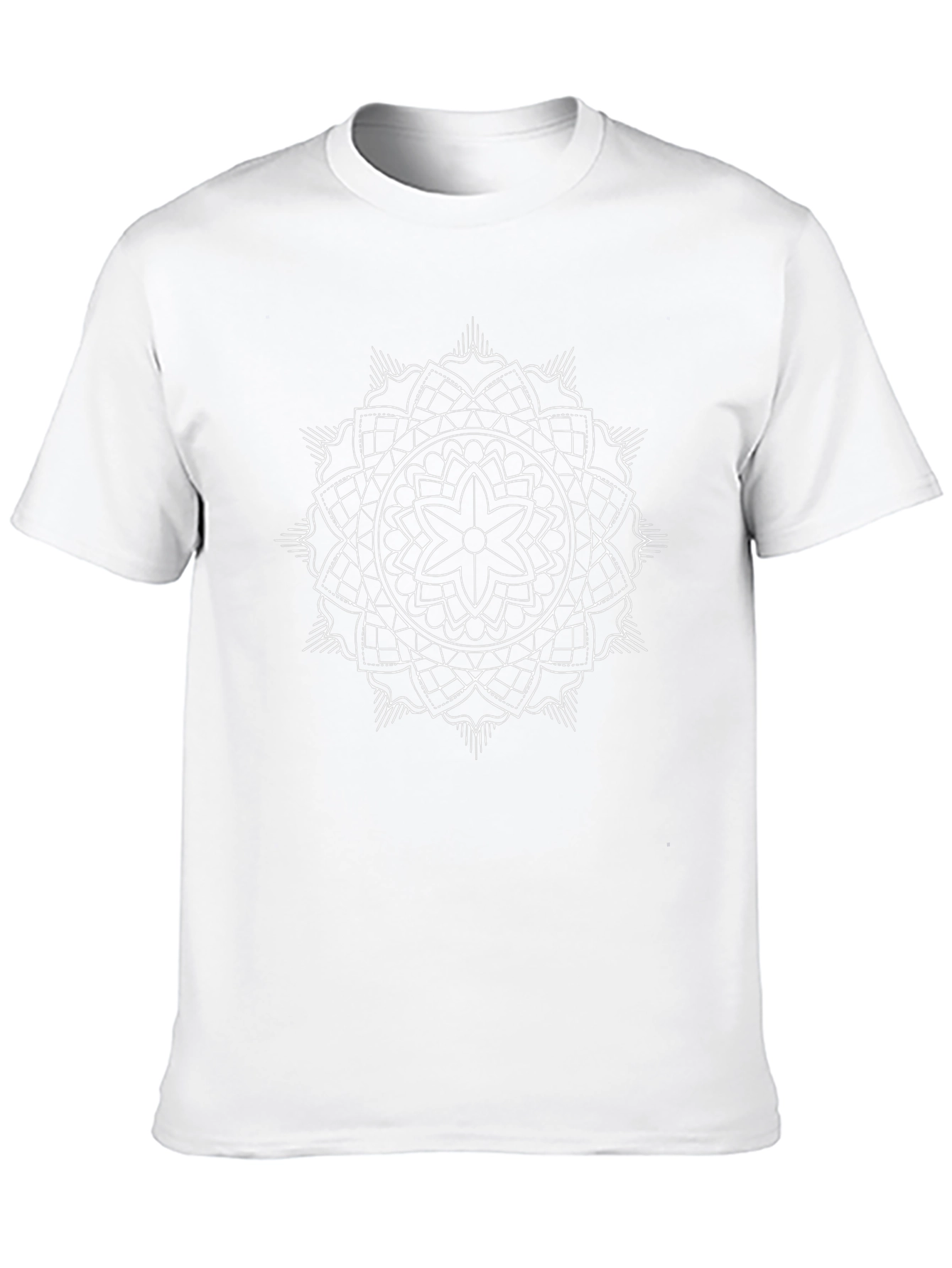 Mandala Graphic Black Tee - Relaxed Fit