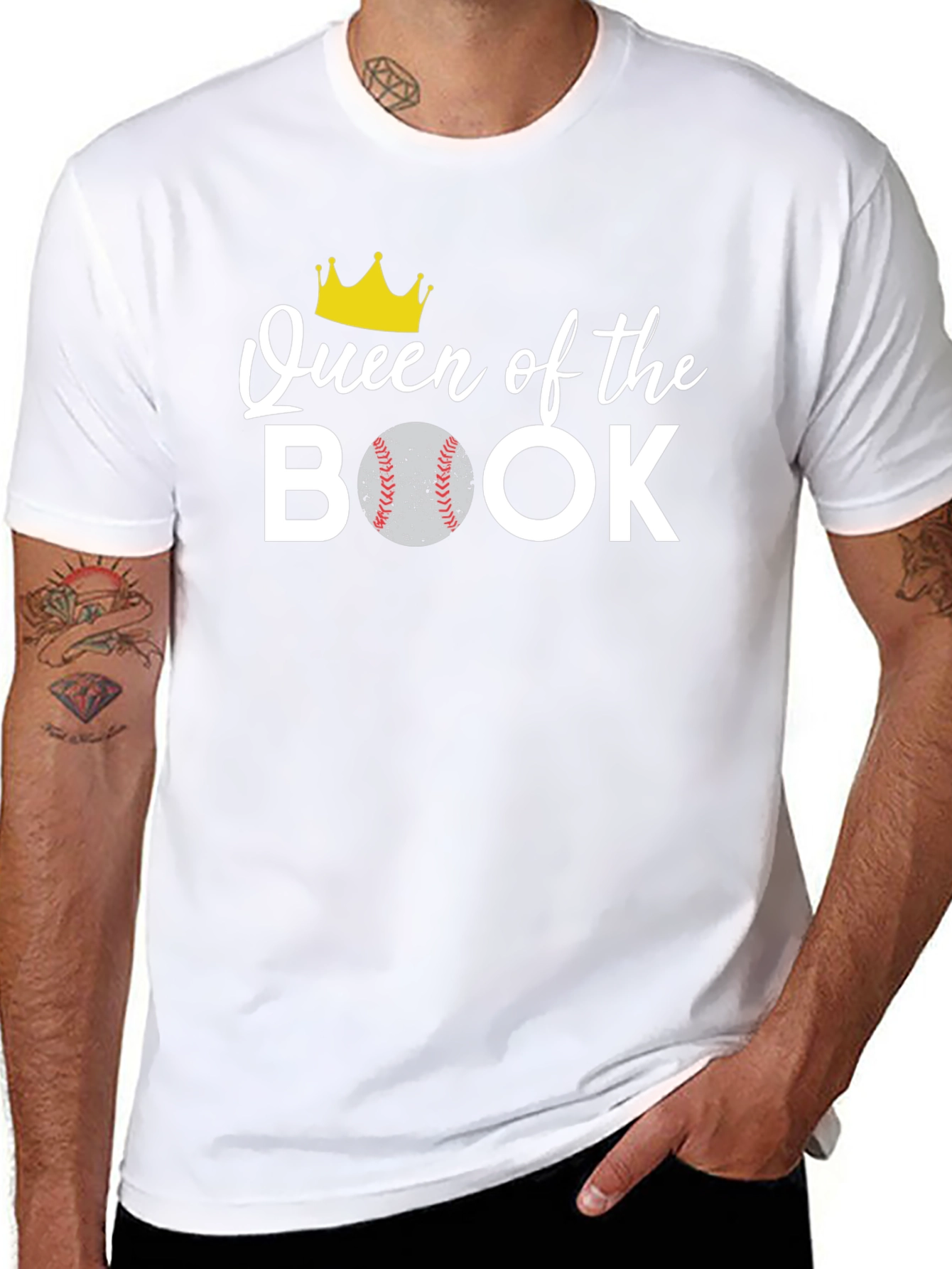 Queen of the Book Baseball T-Shirt