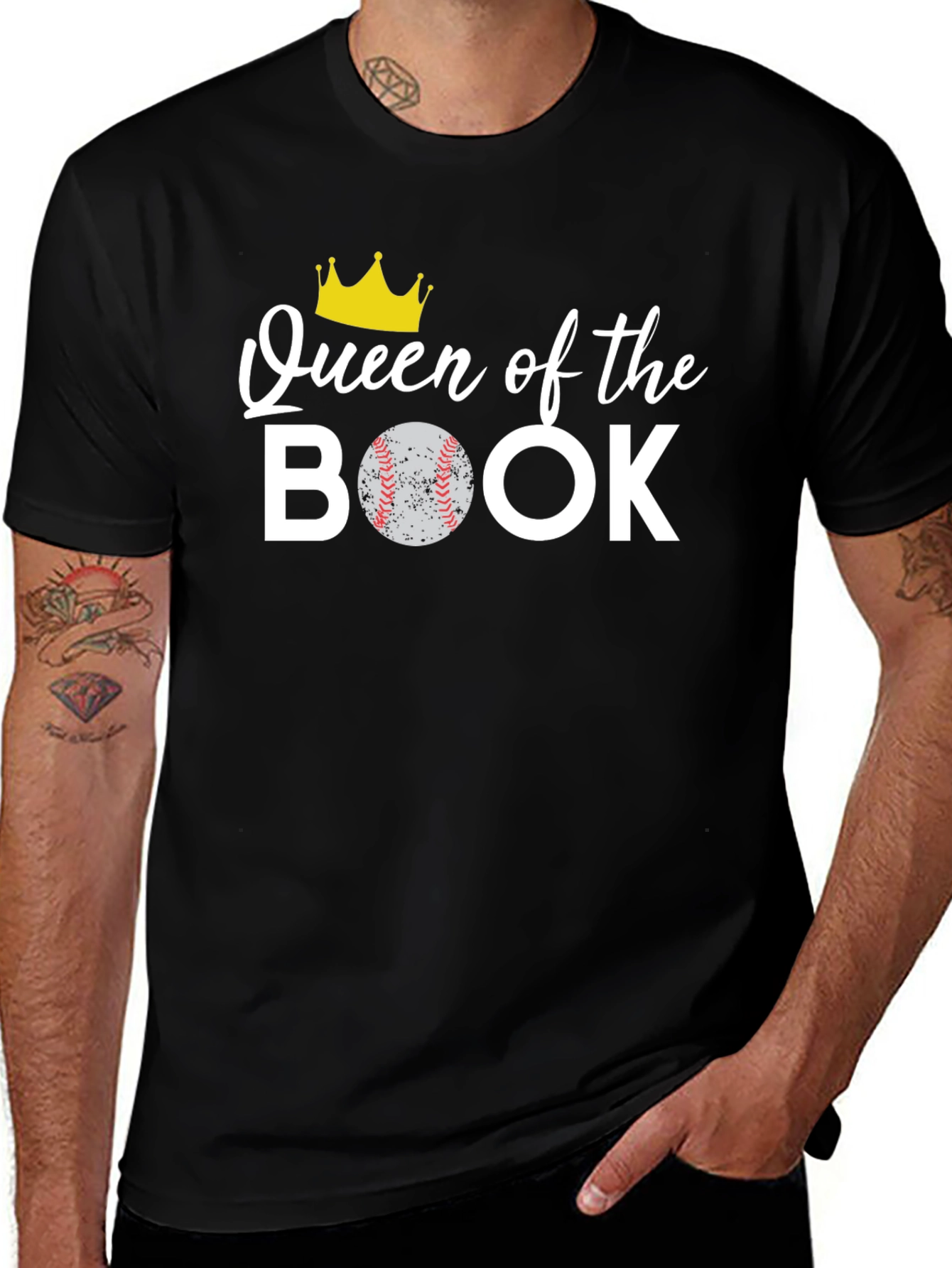Queen of the Book Baseball T-Shirt