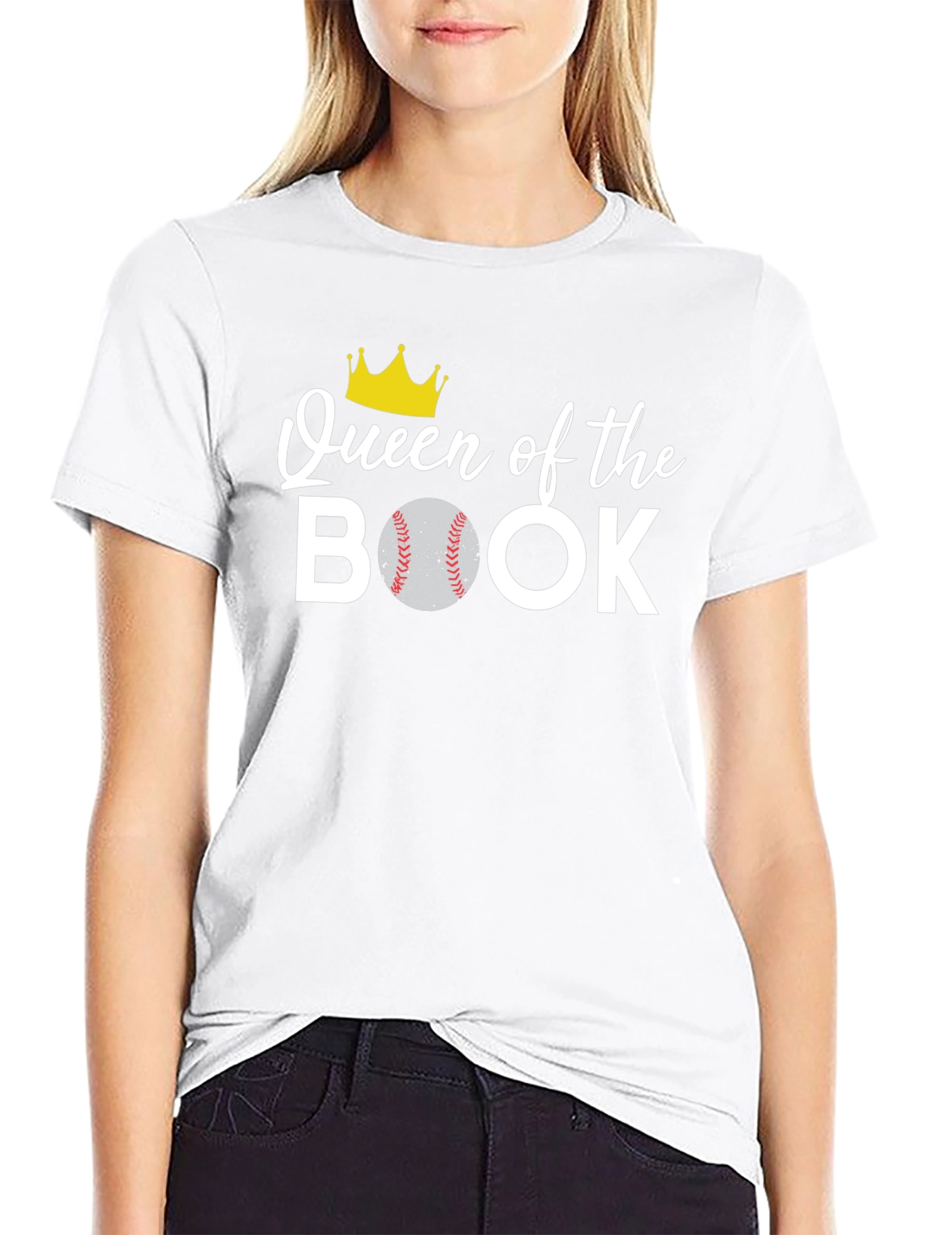 Queen of the Book Baseball T-Shirt