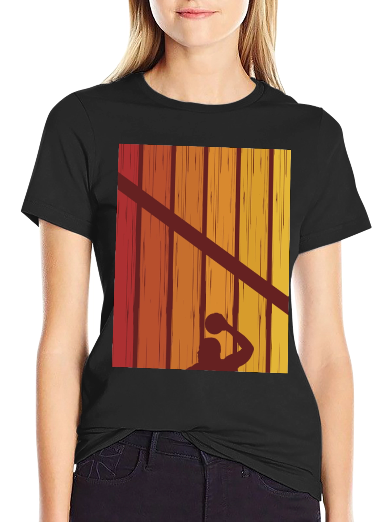 Retro Water Polo Player T-Shirt