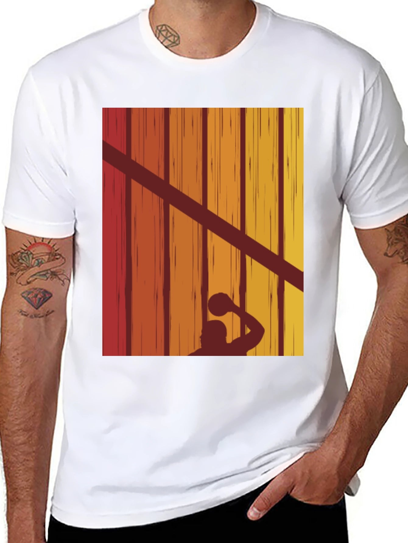 Retro Water Polo Player T-Shirt