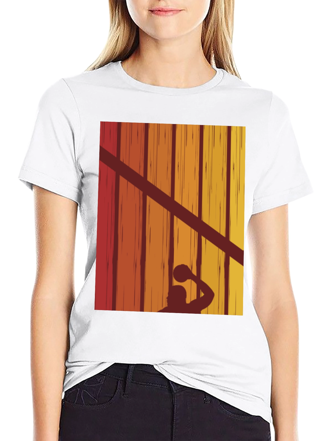 Retro Water Polo Player T-Shirt