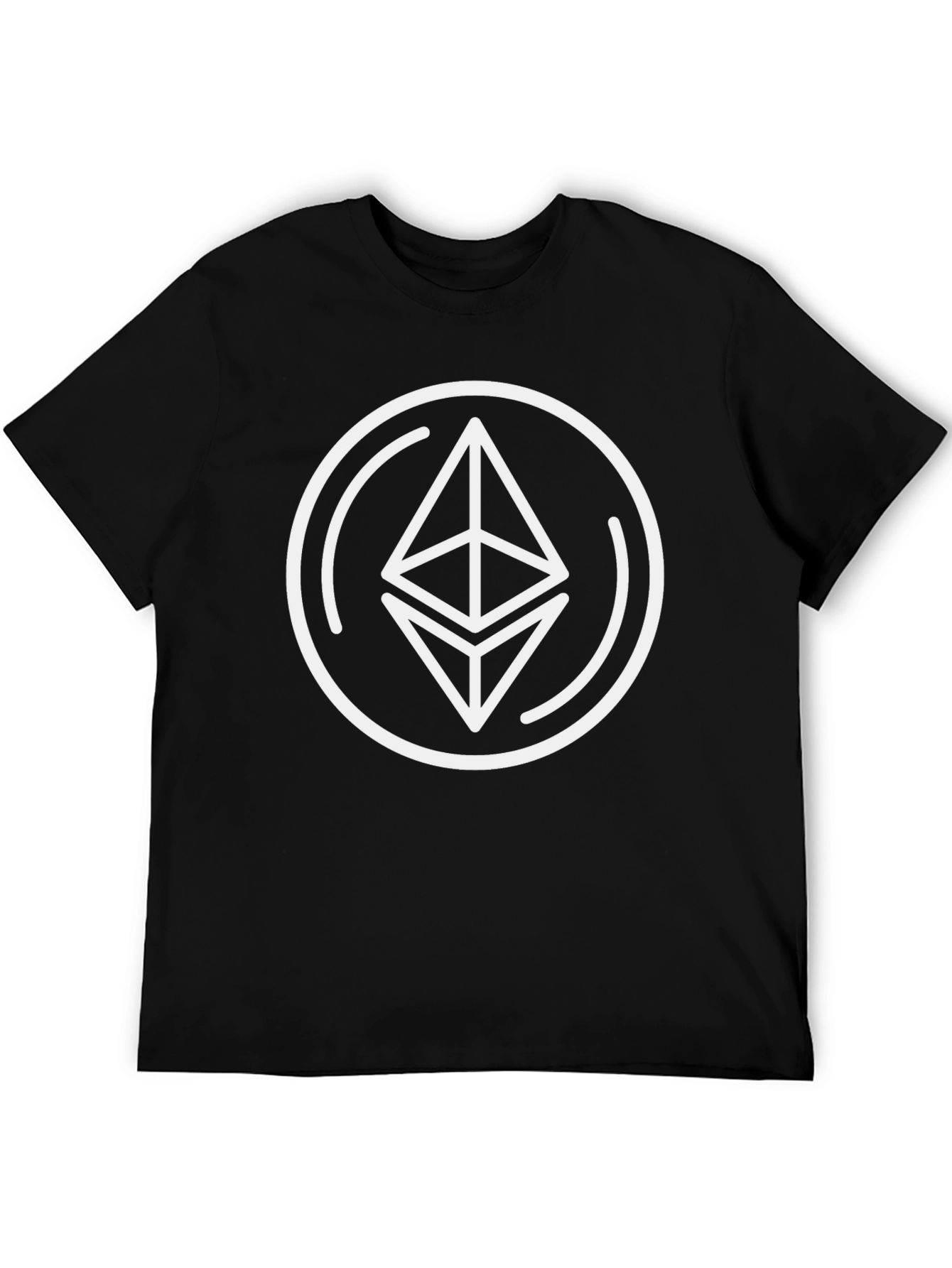 Ethereum Logo Black T-Shirt - Crypto Fan Apparel