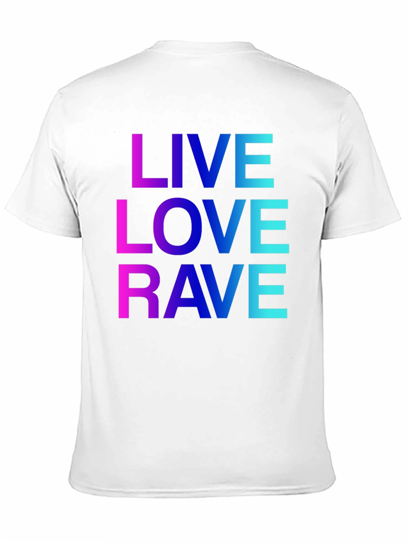 Live Love Rave Gradient Graphic Tee - Black