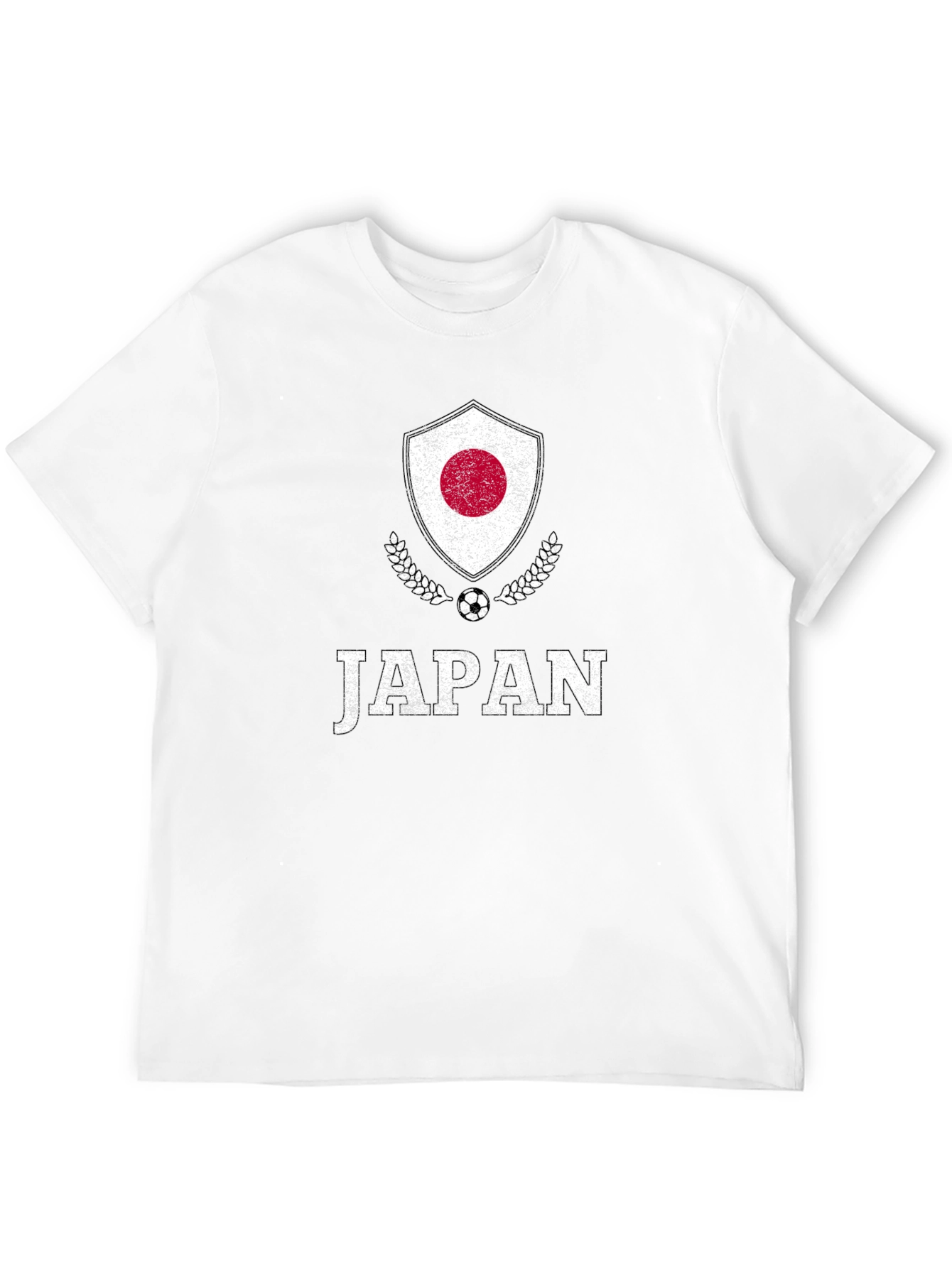 Japan Soccer Graphic T-Shirt - Black Cotton Tee
