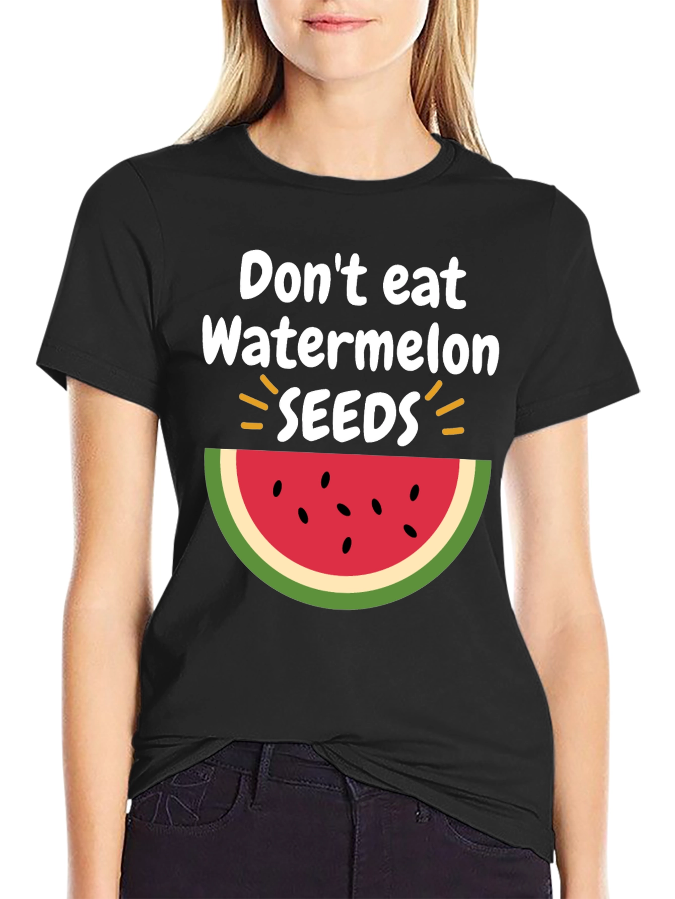 Dont Eat Watermelon Seeds T-Shirt Fun Summer Tee