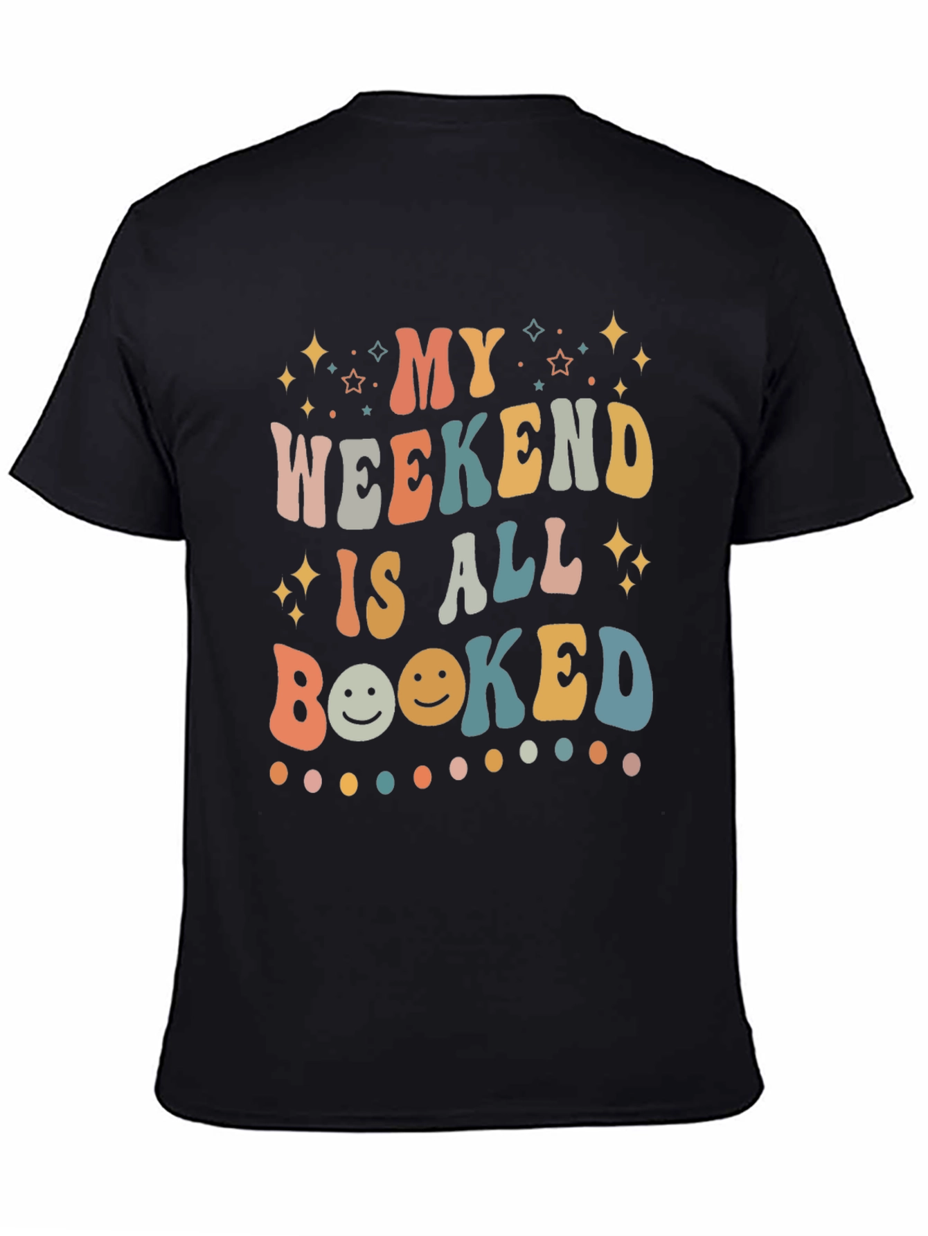 My Weekend is All Booked Retro T-Shirt