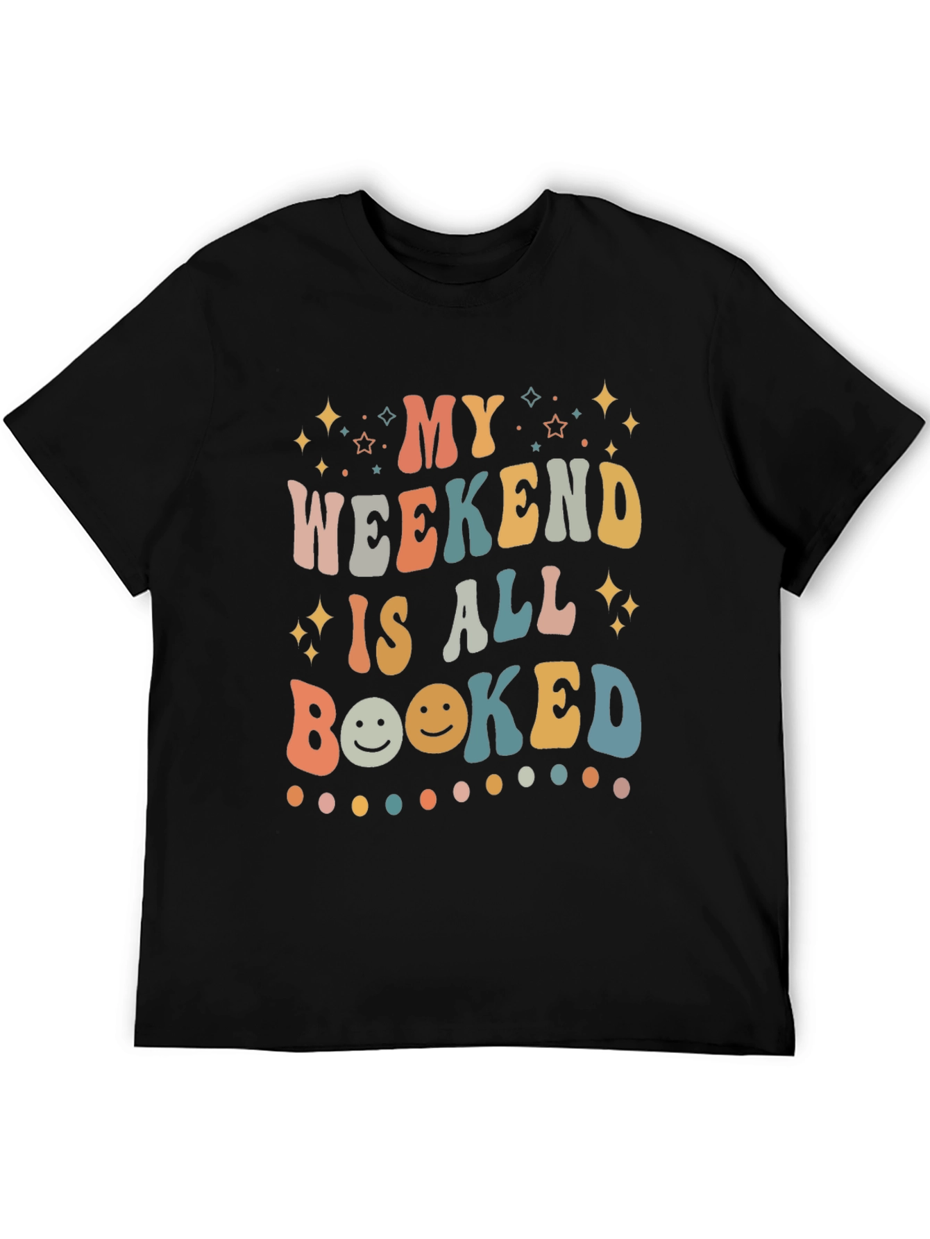 My Weekend is All Booked Retro T-Shirt