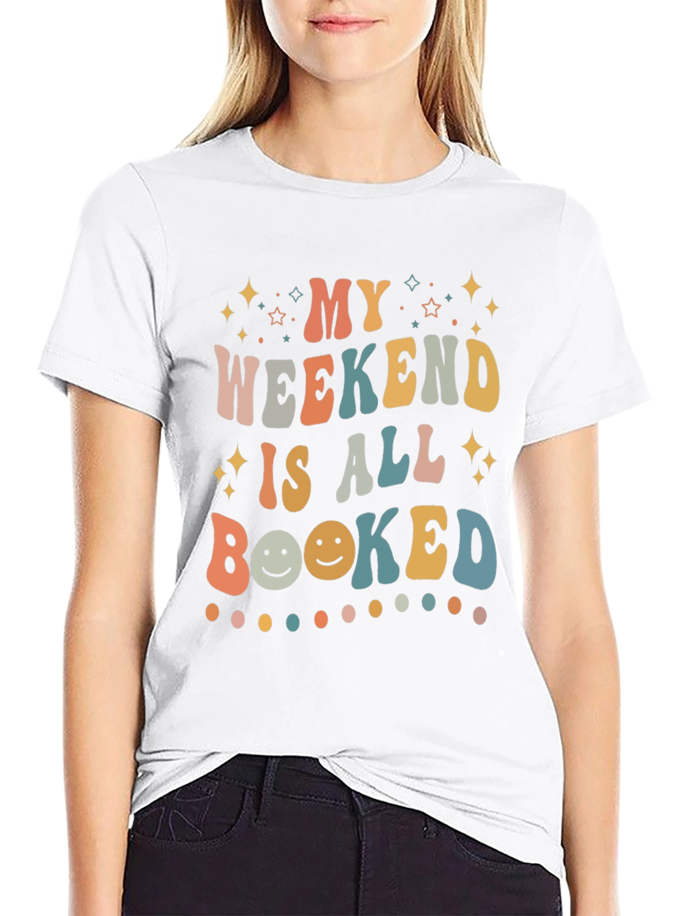 My Weekend is All Booked Retro T-Shirt