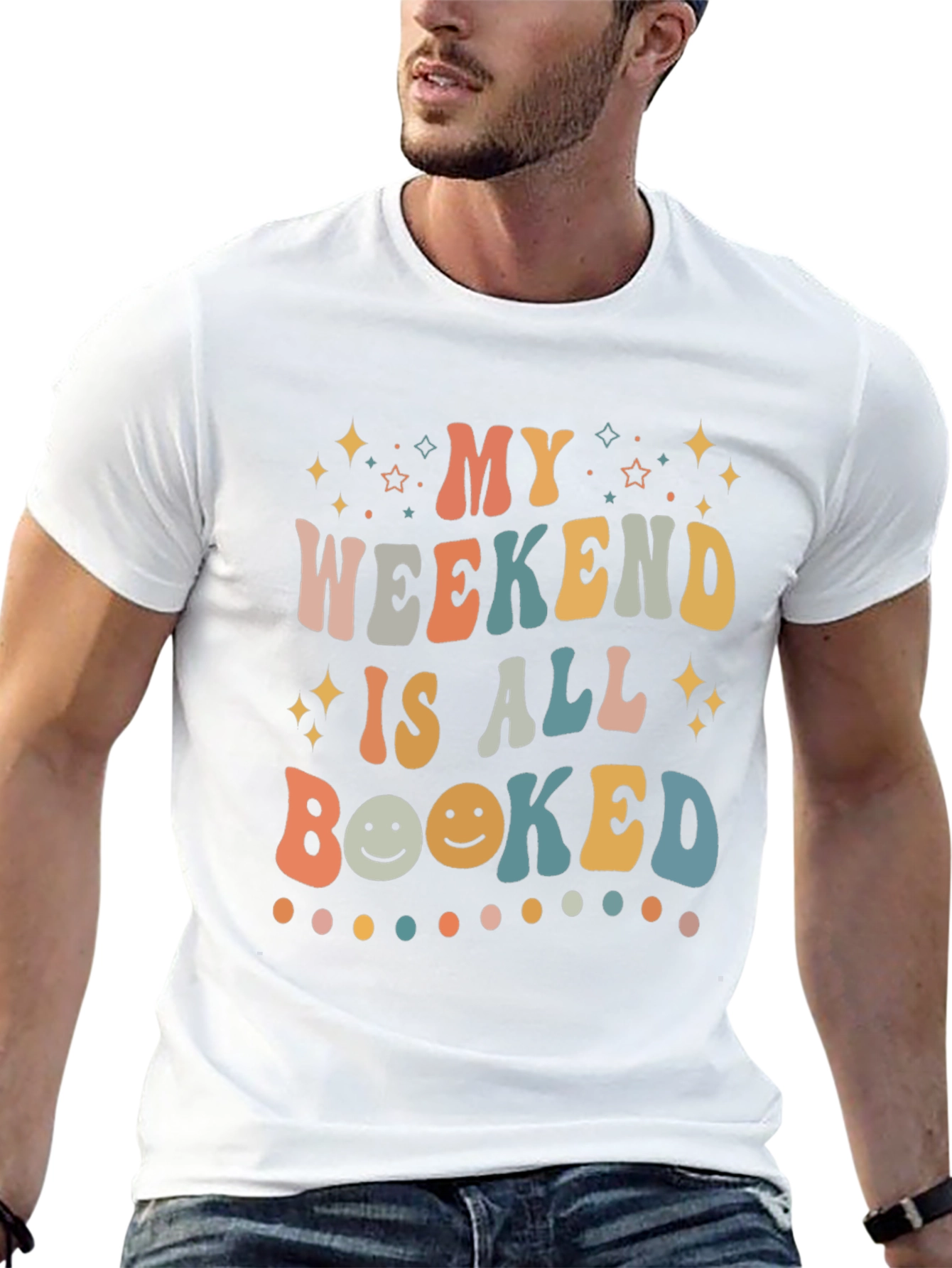My Weekend is All Booked Retro T-Shirt