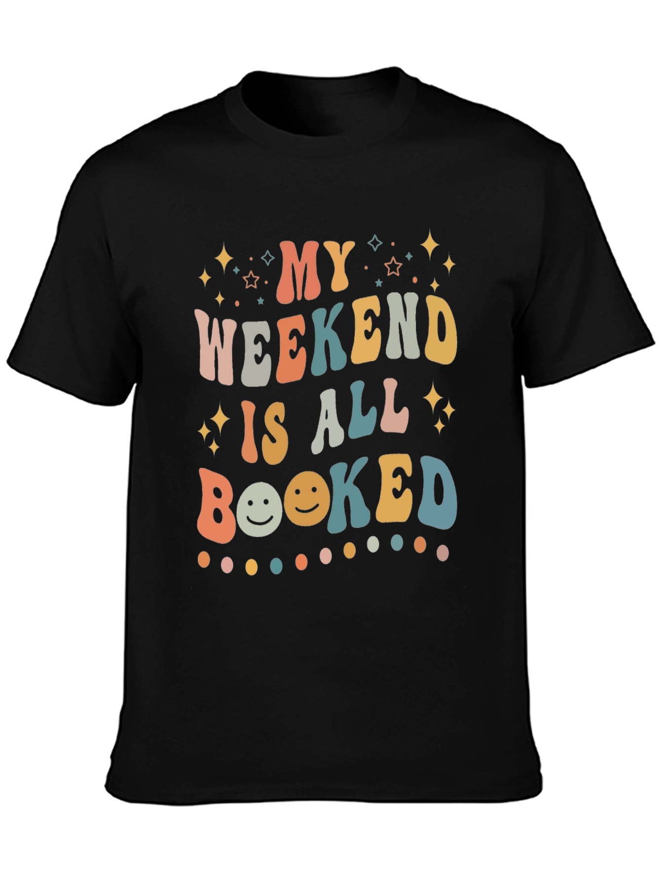 My Weekend is All Booked Retro T-Shirt