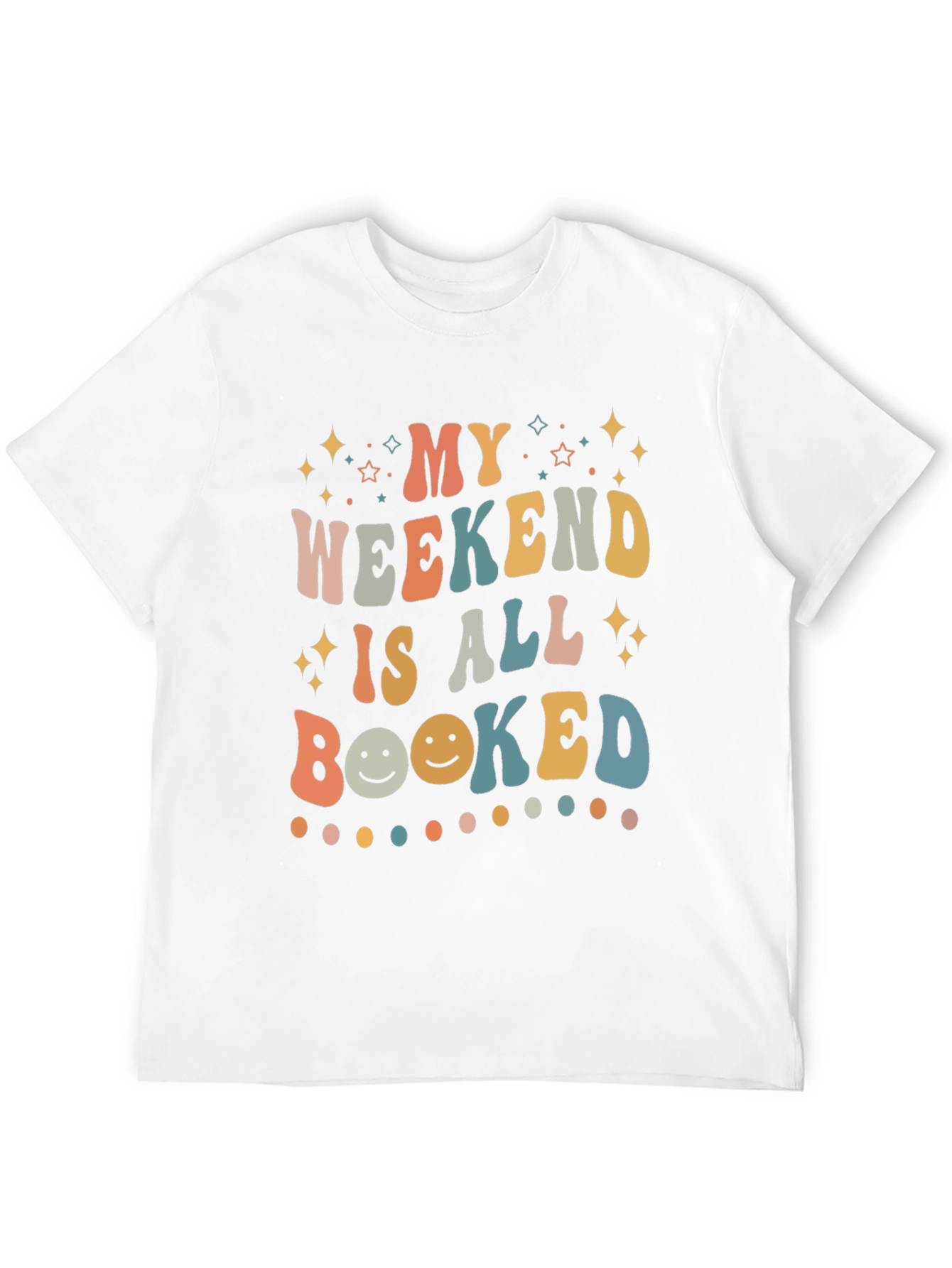 My Weekend is All Booked Retro T-Shirt