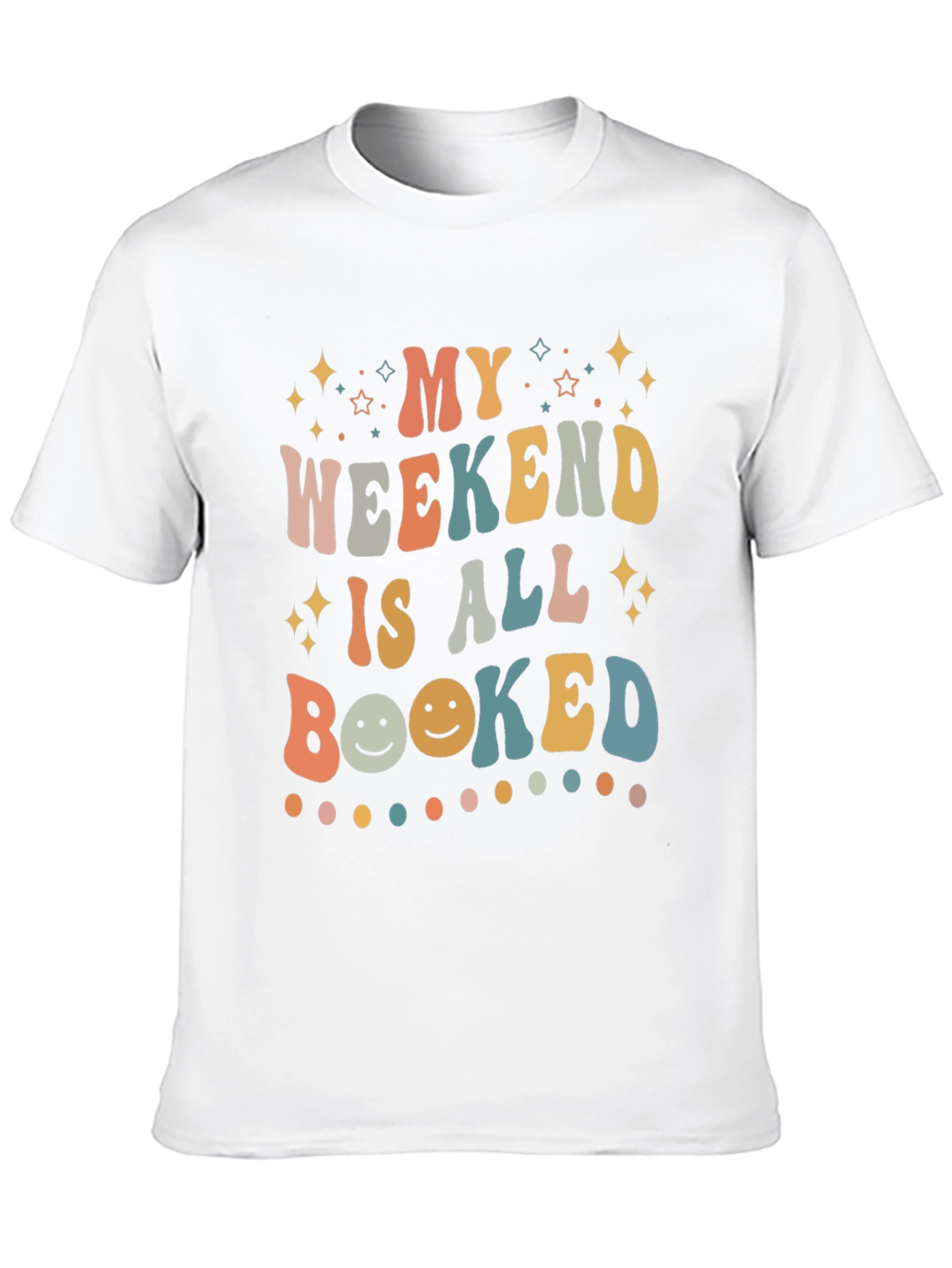 My Weekend is All Booked Retro T-Shirt