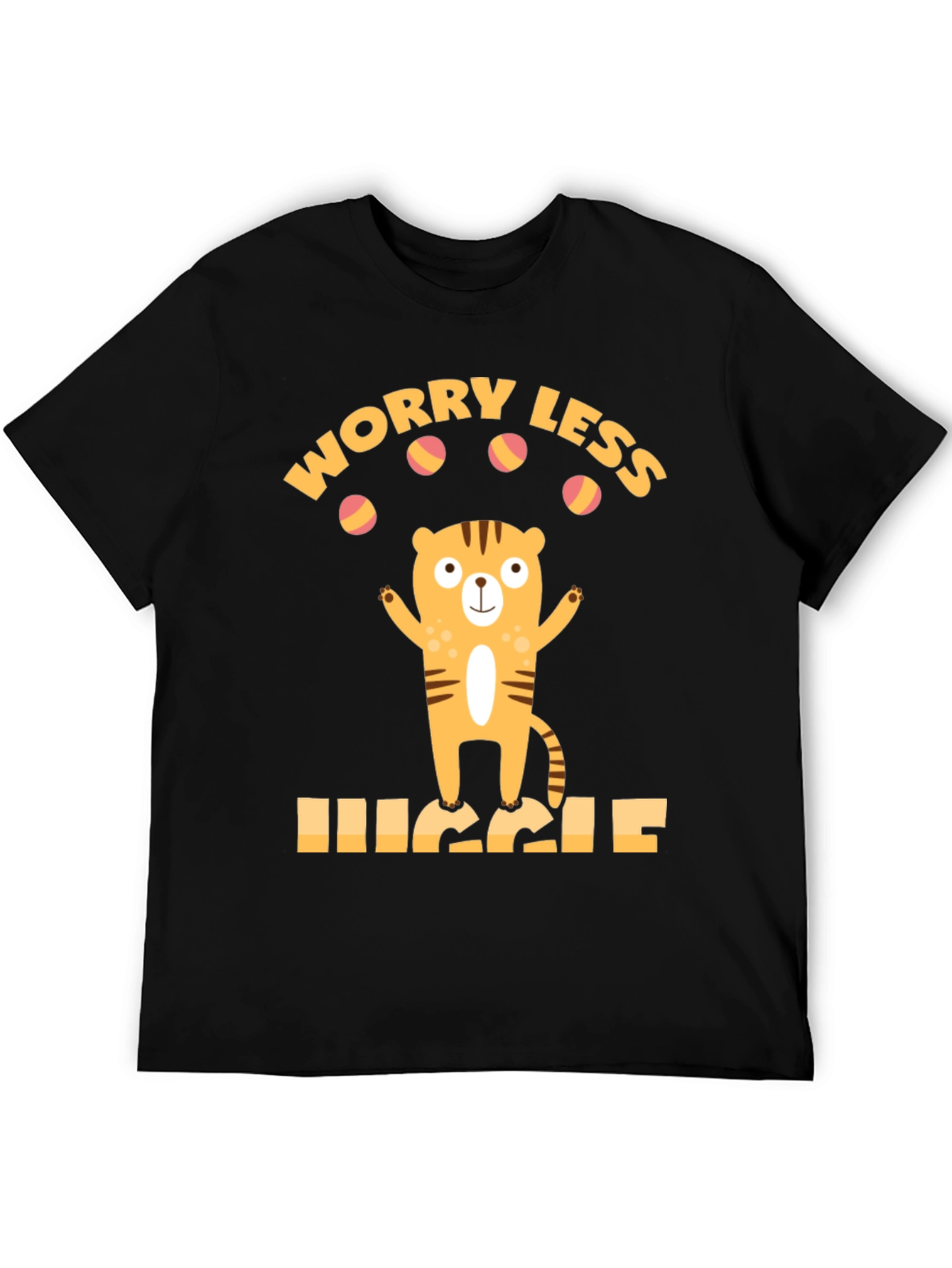 Worry Less Juggle Tiger Graphic Tee