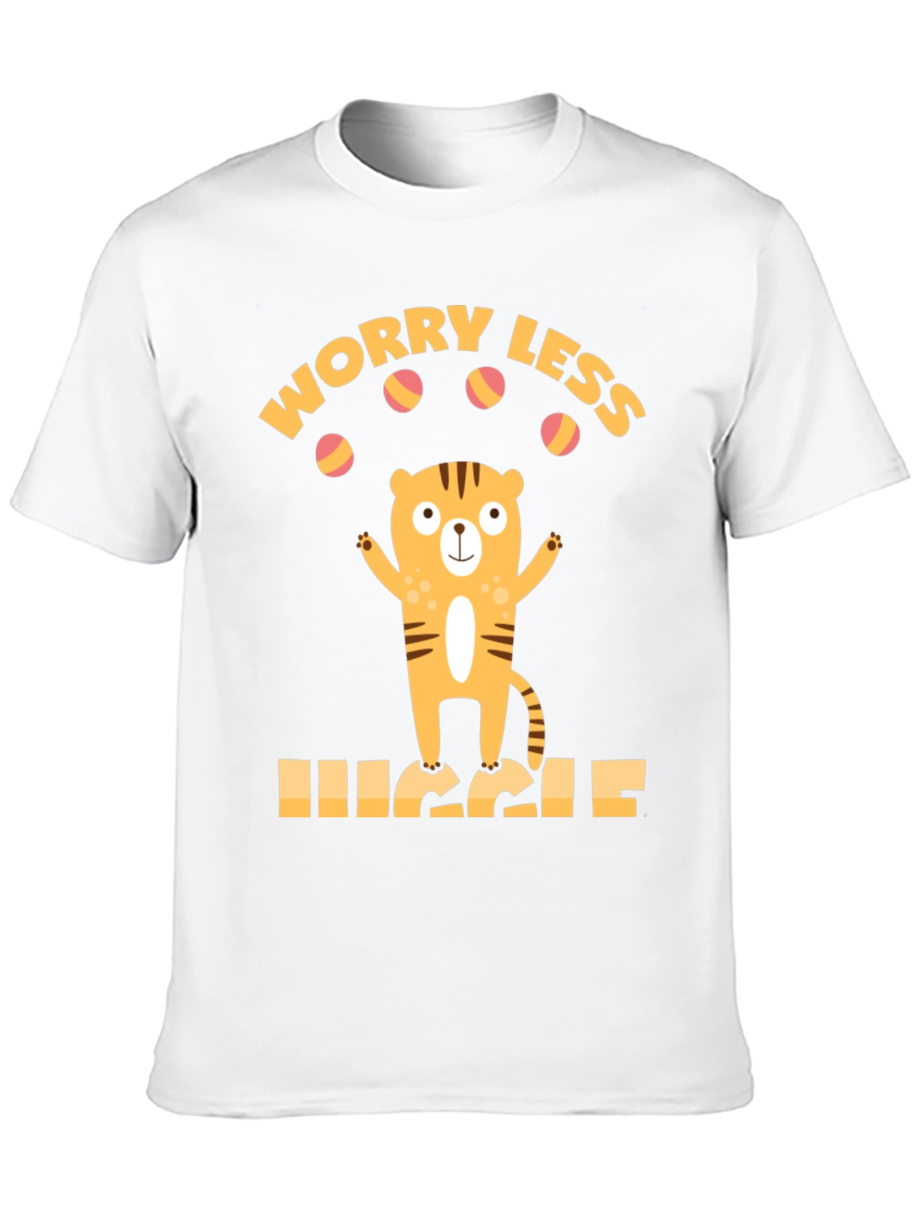 Worry Less Juggle Tiger Graphic Tee