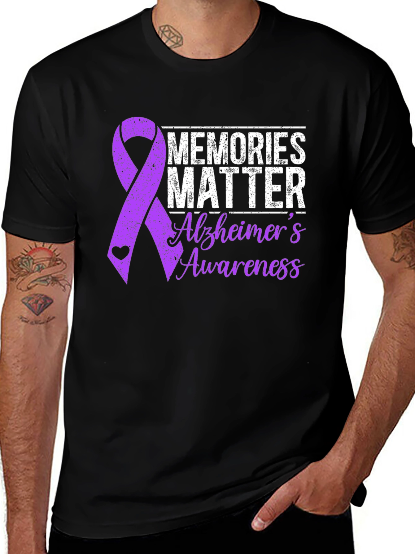 Alzheimers Awareness Graphic T-Shirt