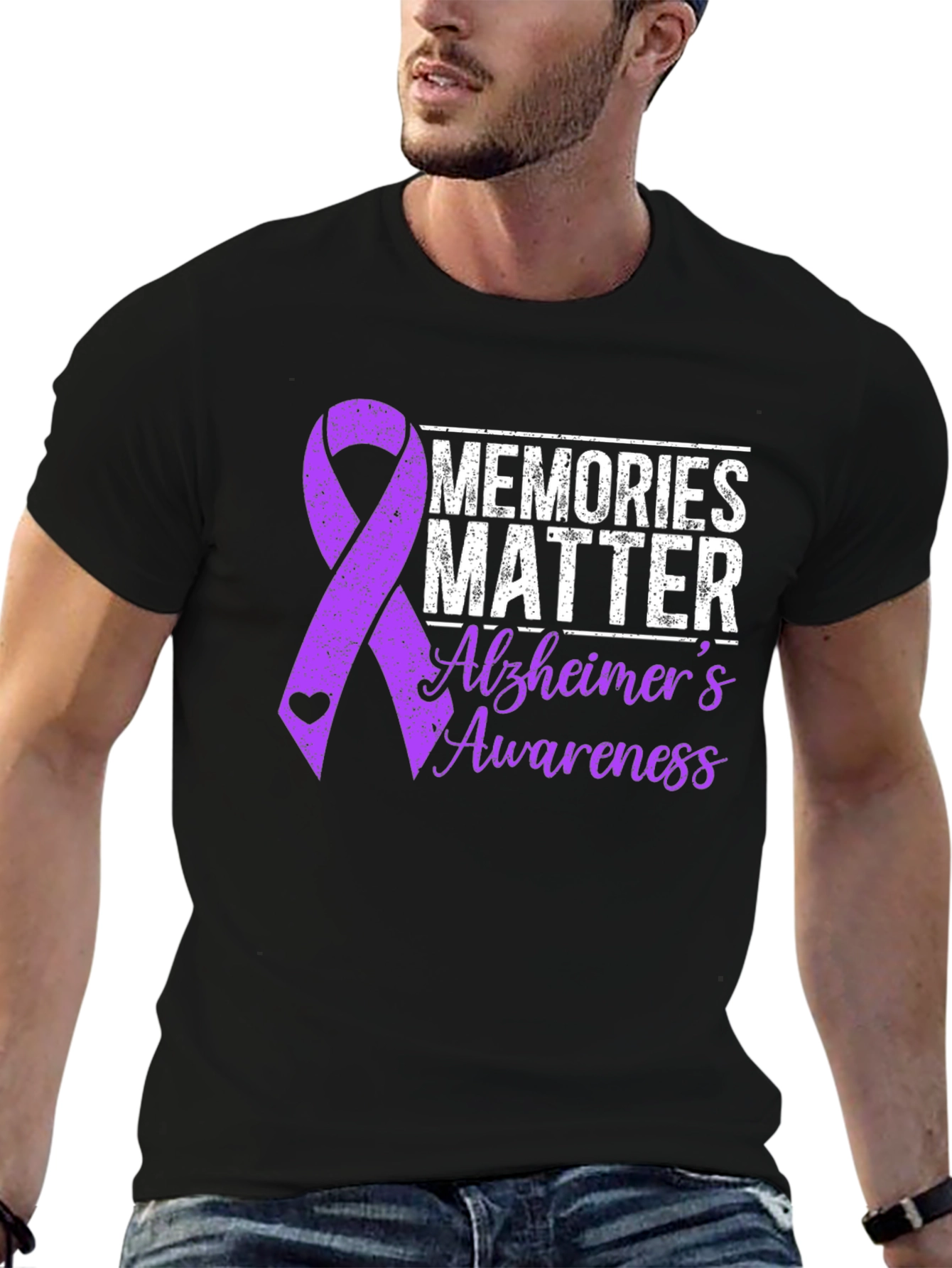 Alzheimers Awareness Graphic T-Shirt