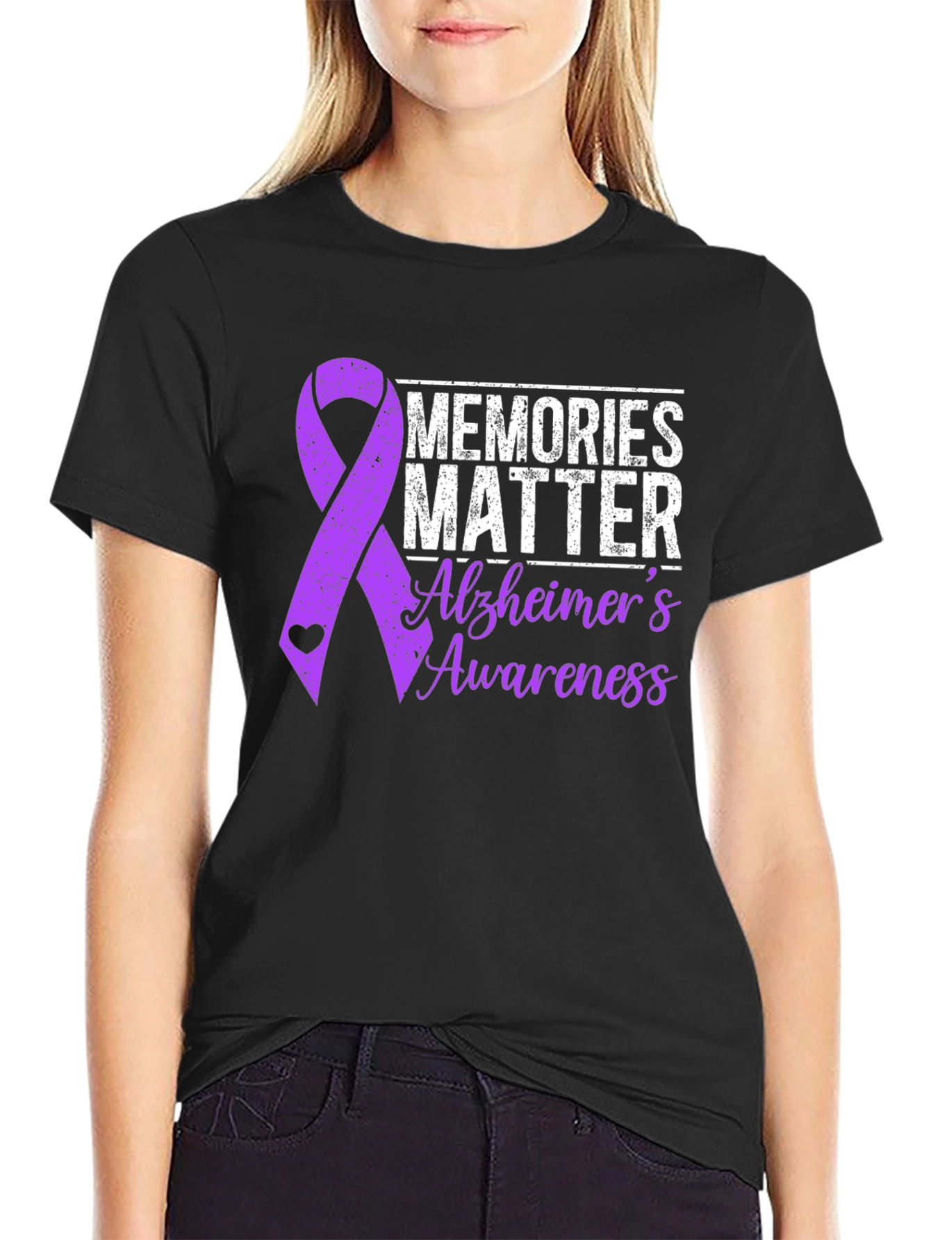 Alzheimers Awareness Graphic T-Shirt