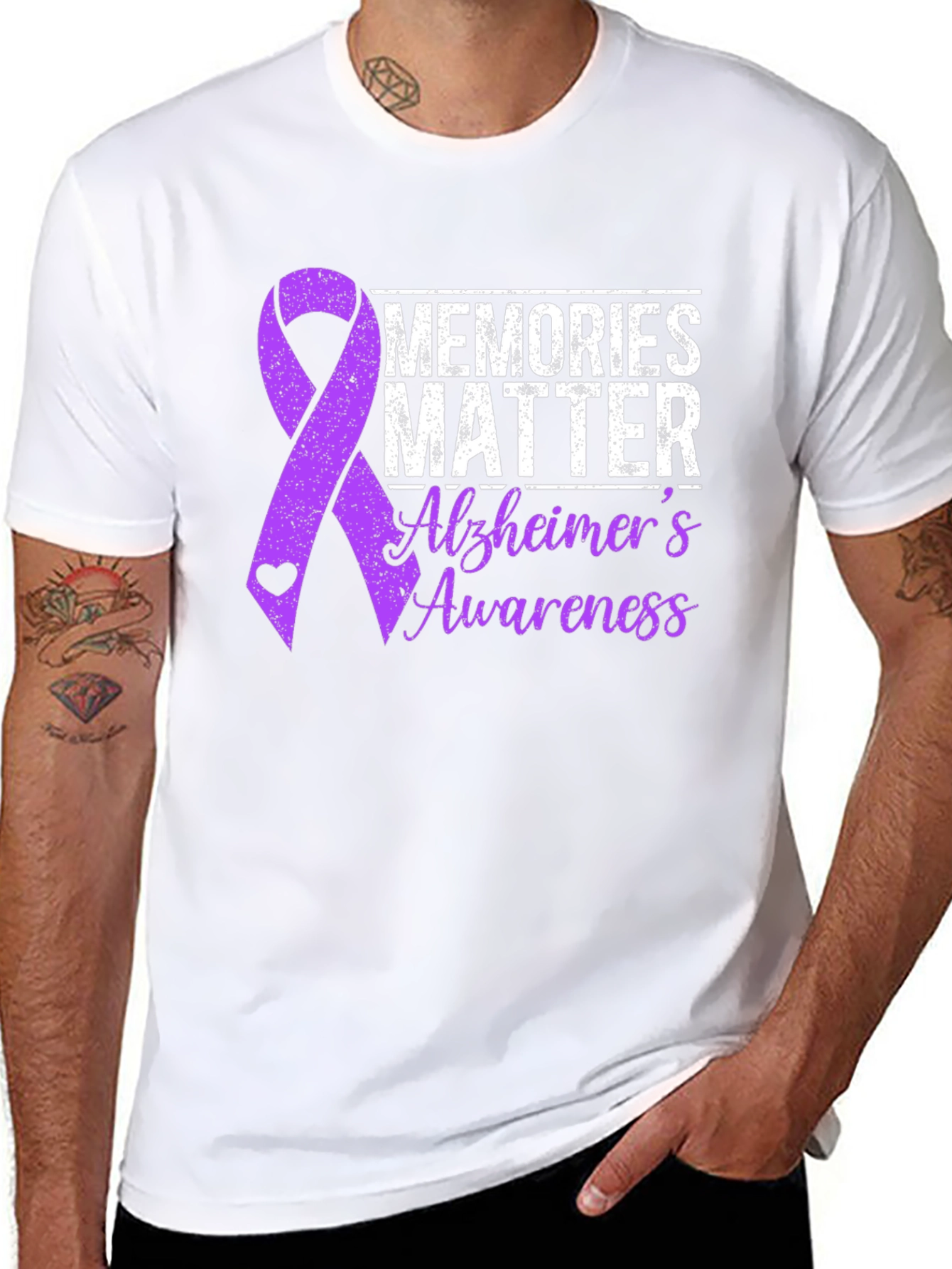 Alzheimers Awareness Graphic T-Shirt