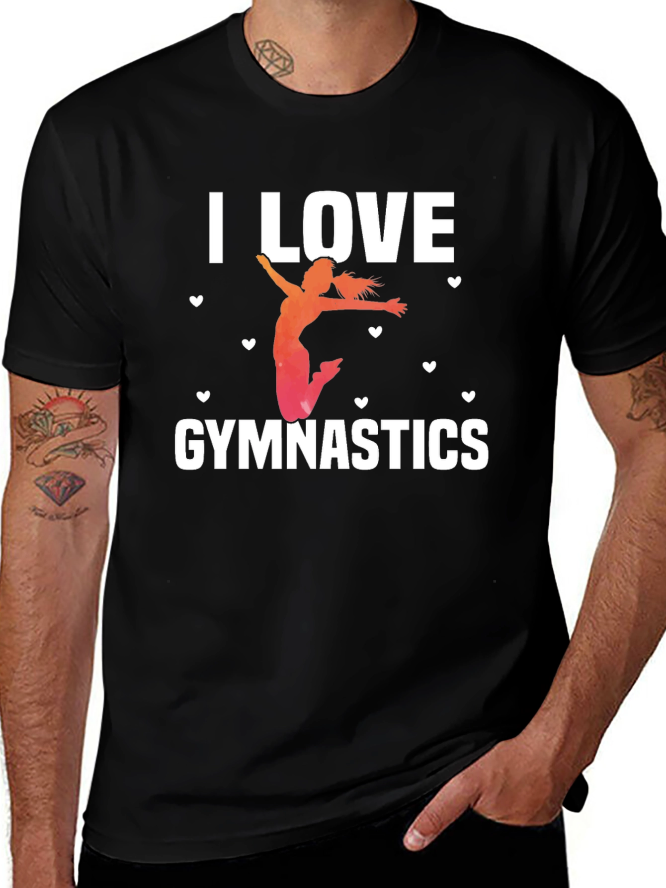 I Love Gymnastics Graphic T-Shirt