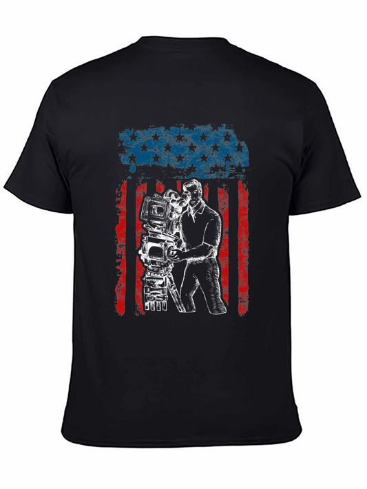 American Flag Cinematographer T-Shirt