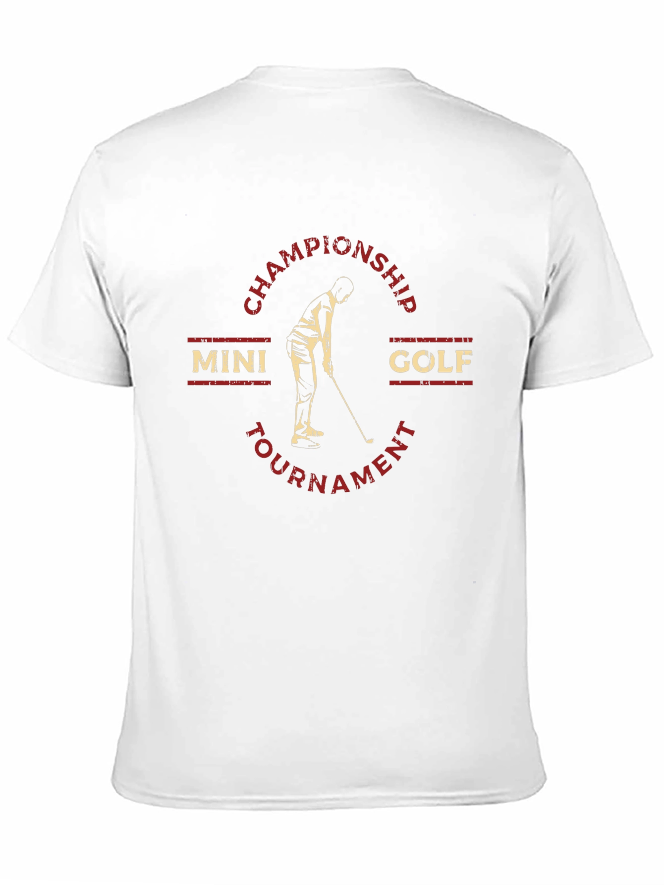 Mini Golf Championship Tournament Black T-Shirt