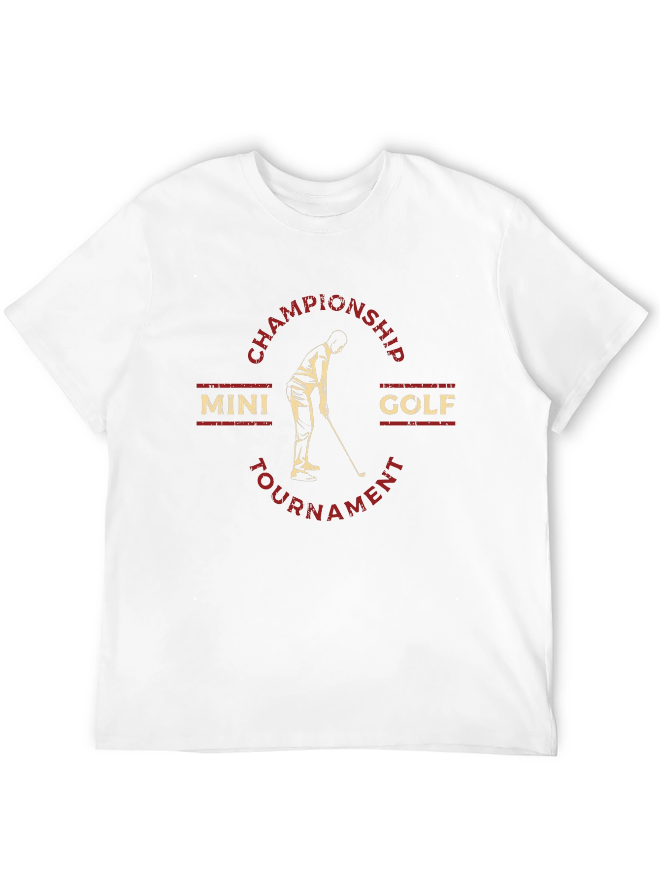 Mini Golf Championship Tournament Black T-Shirt