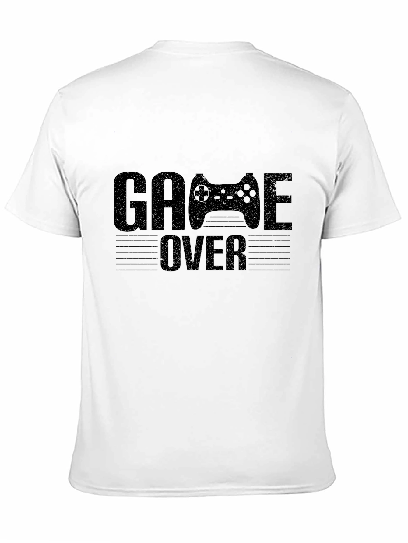 Game Over Graphic T-Shirt - Black Gaming Tee