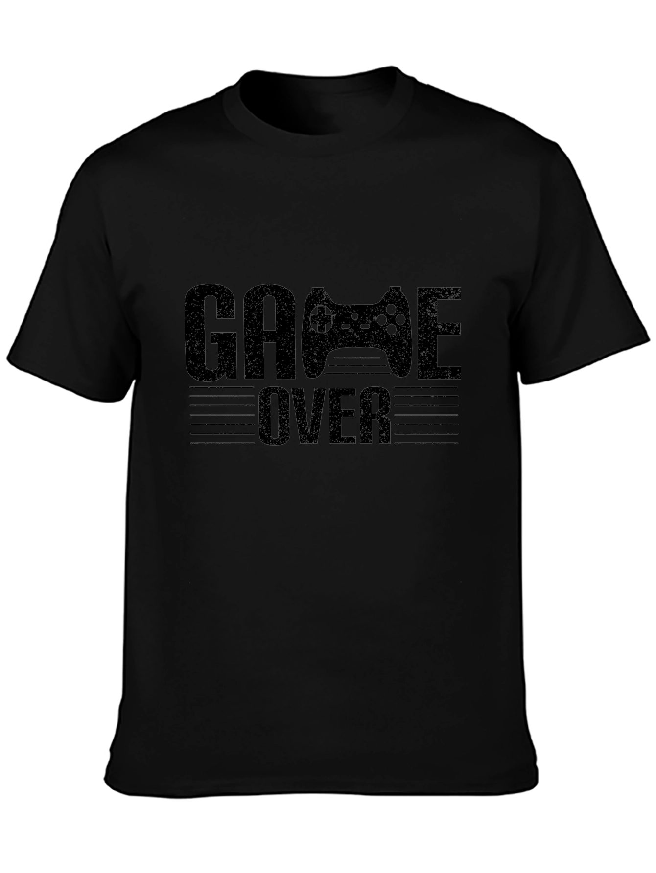 Game Over Graphic T-Shirt - Black Gaming Tee