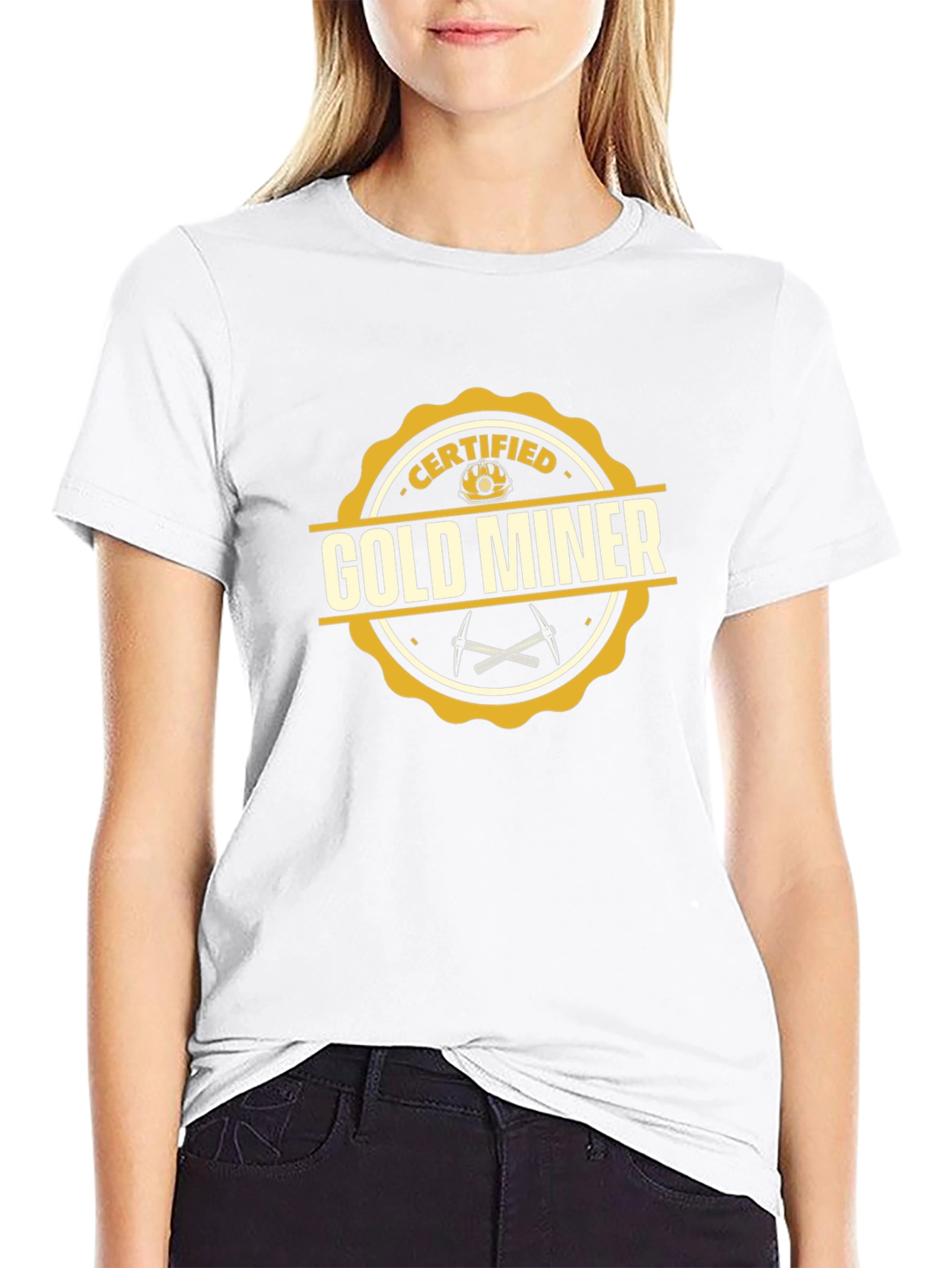 Certified Gold Miner T-Shirt - Novelty Graphic Tee