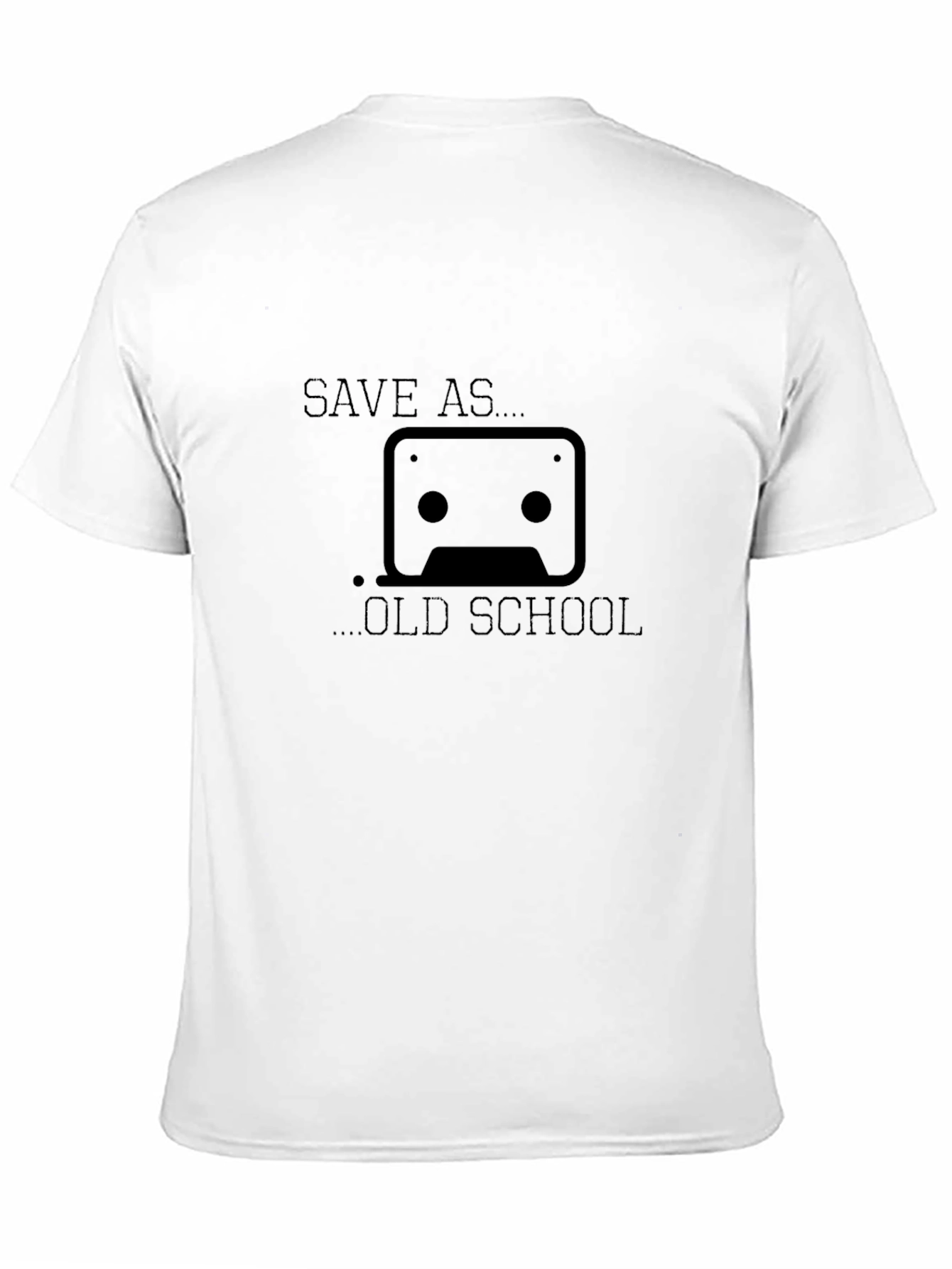 Save As Old School Cassette Tape Black T-Shirt