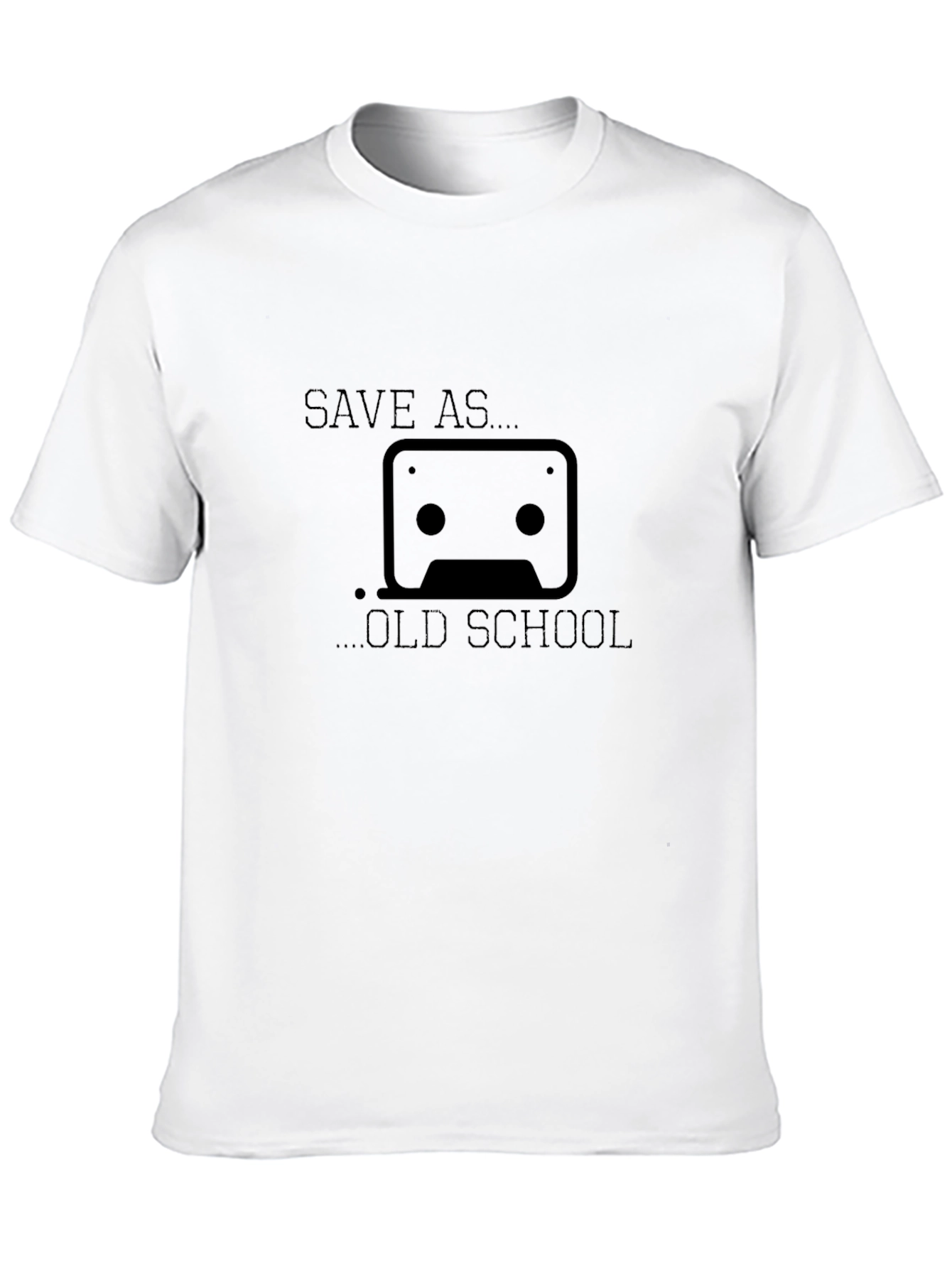 Save As Old School Cassette Tape Black T-Shirt